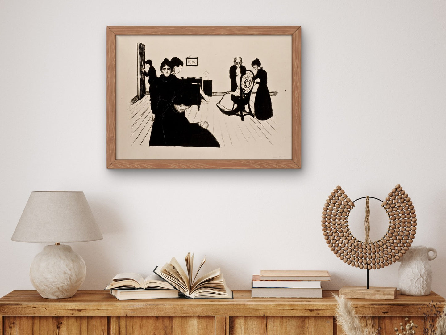 Sterbezimmer by Edvard Munch 1896, Wall Art Print, Fine Art Reproduction, Museum Quality Decor, Poster