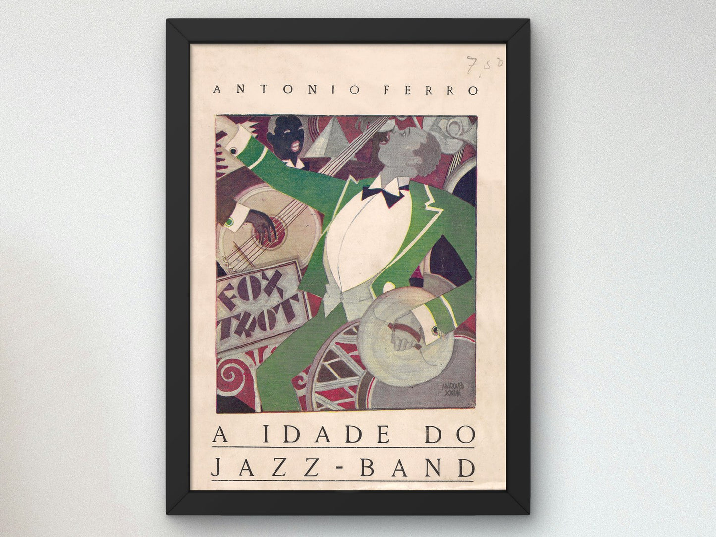 The Jazz Age by Bernardo Marques 1923, Wall Art Print, Fine Art Reproduction, Museum Quality Decor, Poster