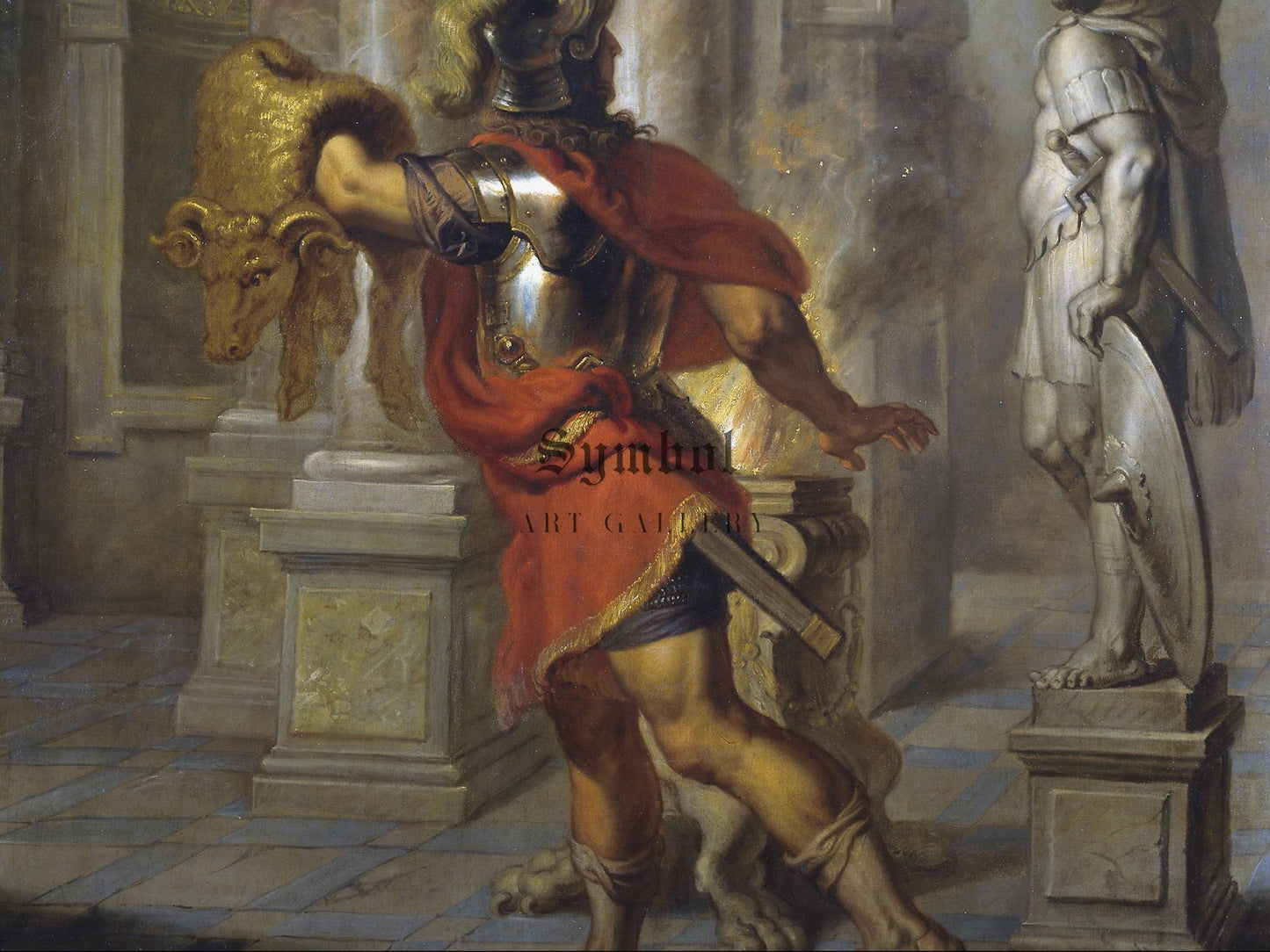 Jason with the Golden Fleece by Erasmus Quellinus II 1630, Wall Art Print, Fine Art Reproduction, Museum Quality Decor, Poster