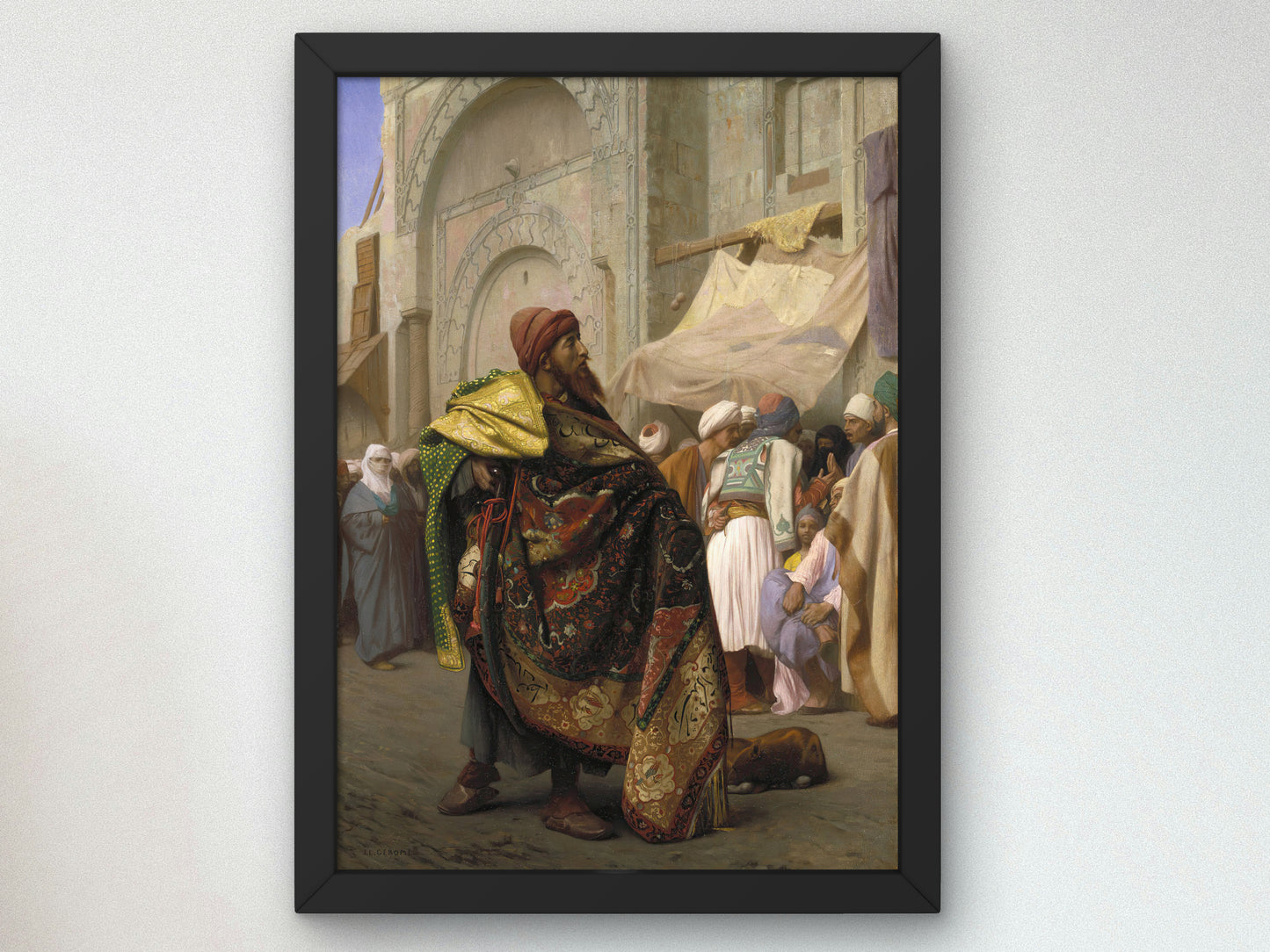 The Carpet Merchant of Cairo by Jean Leon Gerome 1869, Wall Art Print, Fine Art Reproduction, Museum Quality Decor, Poster