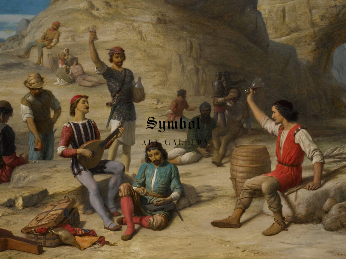 None but the Free Can Sing of Liberty by John Rogers Herbert 1883, Wall Art Print, Fine Art Reproduction, Museum Quality Decor, Poster