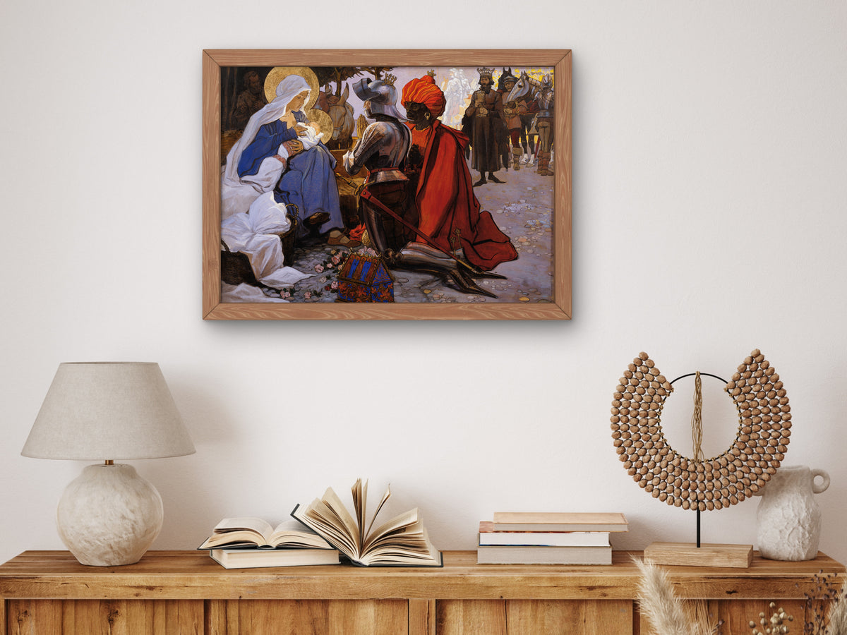 The Three Magi by Maximilian Liebenwein 1902, Wall Art Print, Fine Art Reproduction, Museum Quality Decor, Poster
