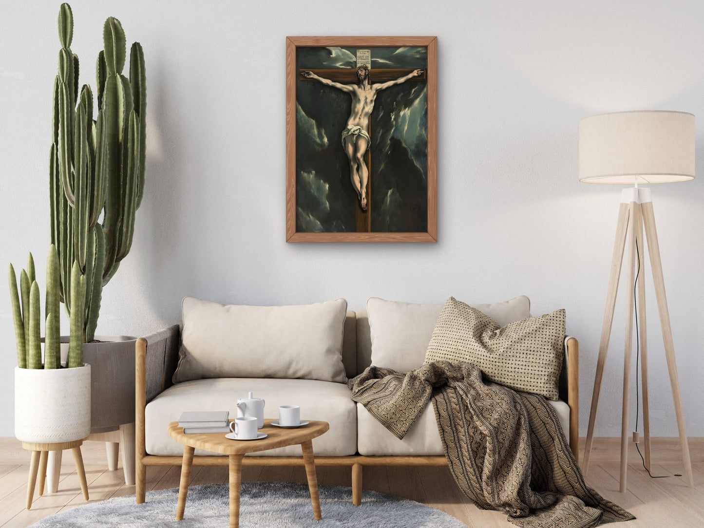Christ on the Cross by El Greco 1600, Wall Art Print, Fine Art Reproduction, Museum Quality Decor, Poster
