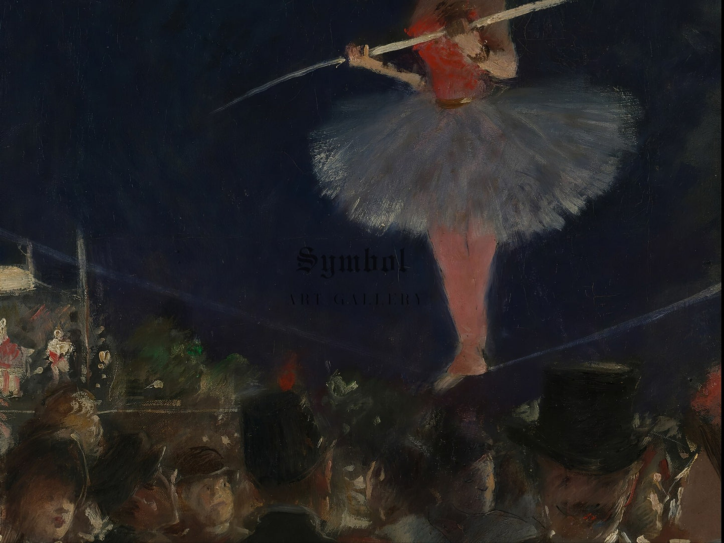 Tight Rope Walker by Jean Louis Forain 1885, Wall Art Print, Fine Art Reproduction, Museum Quality Decor, Poster