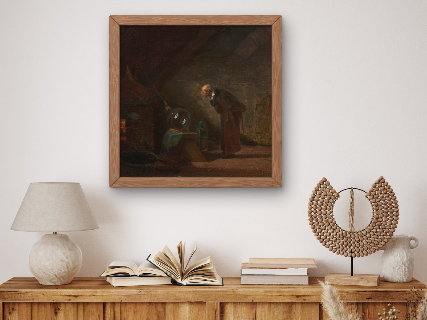 The Alchemist by Carl Spitzweg 1860, Wall Art Print, Fine Art Reproduction, Museum Quality Decor, Poster