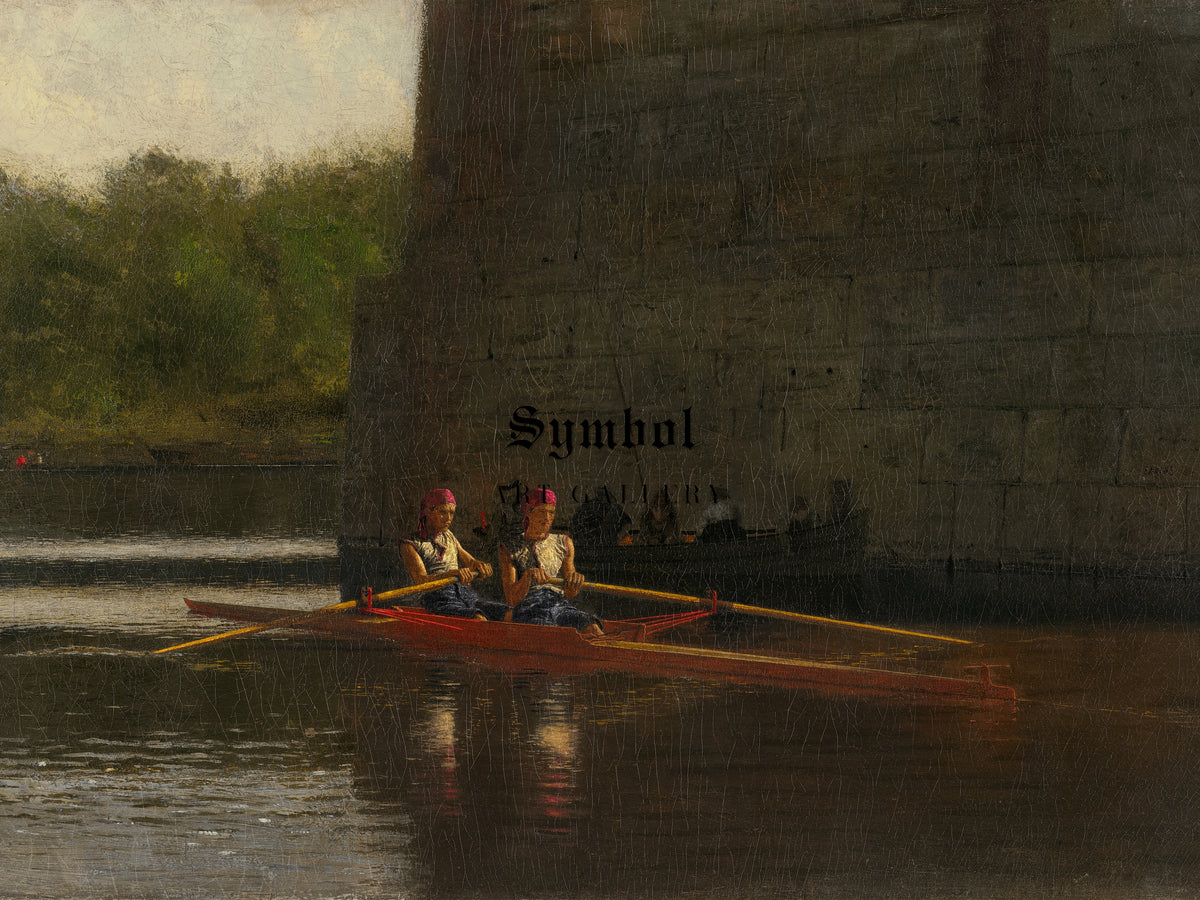 The Oarsmen by Thomas Eakins 1874, Wall Art Print, Fine Art Reproduction, Museum Quality Decor, Poster