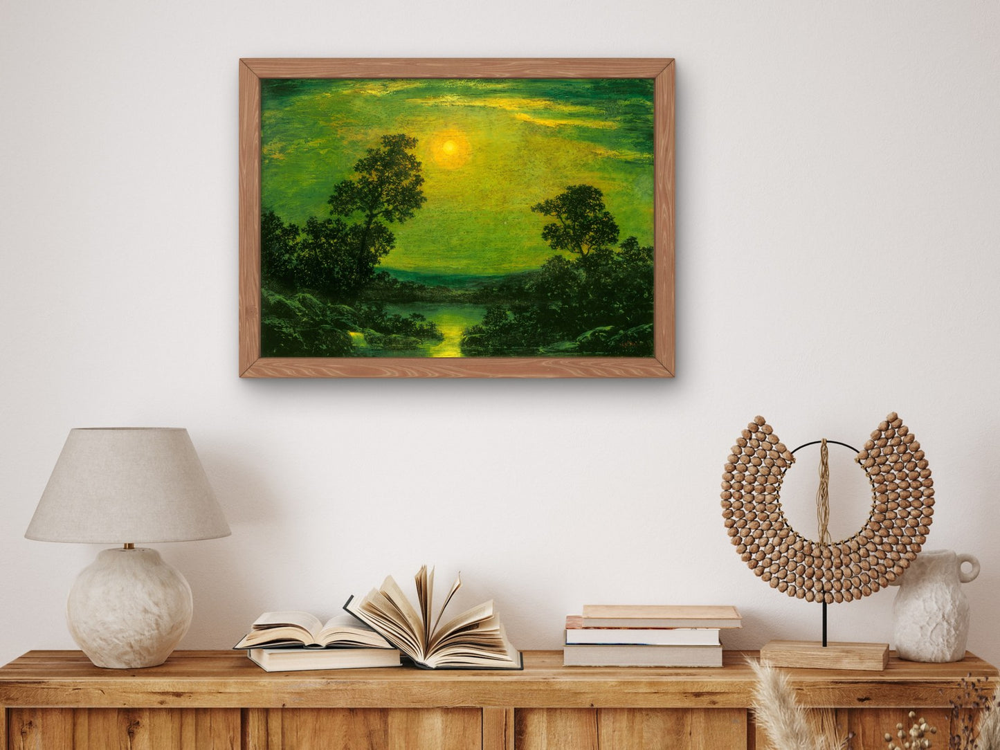 Moonlight by Anonymous 1900, Wall Art Print, Fine Art Reproduction, Museum Quality Decor, Poster