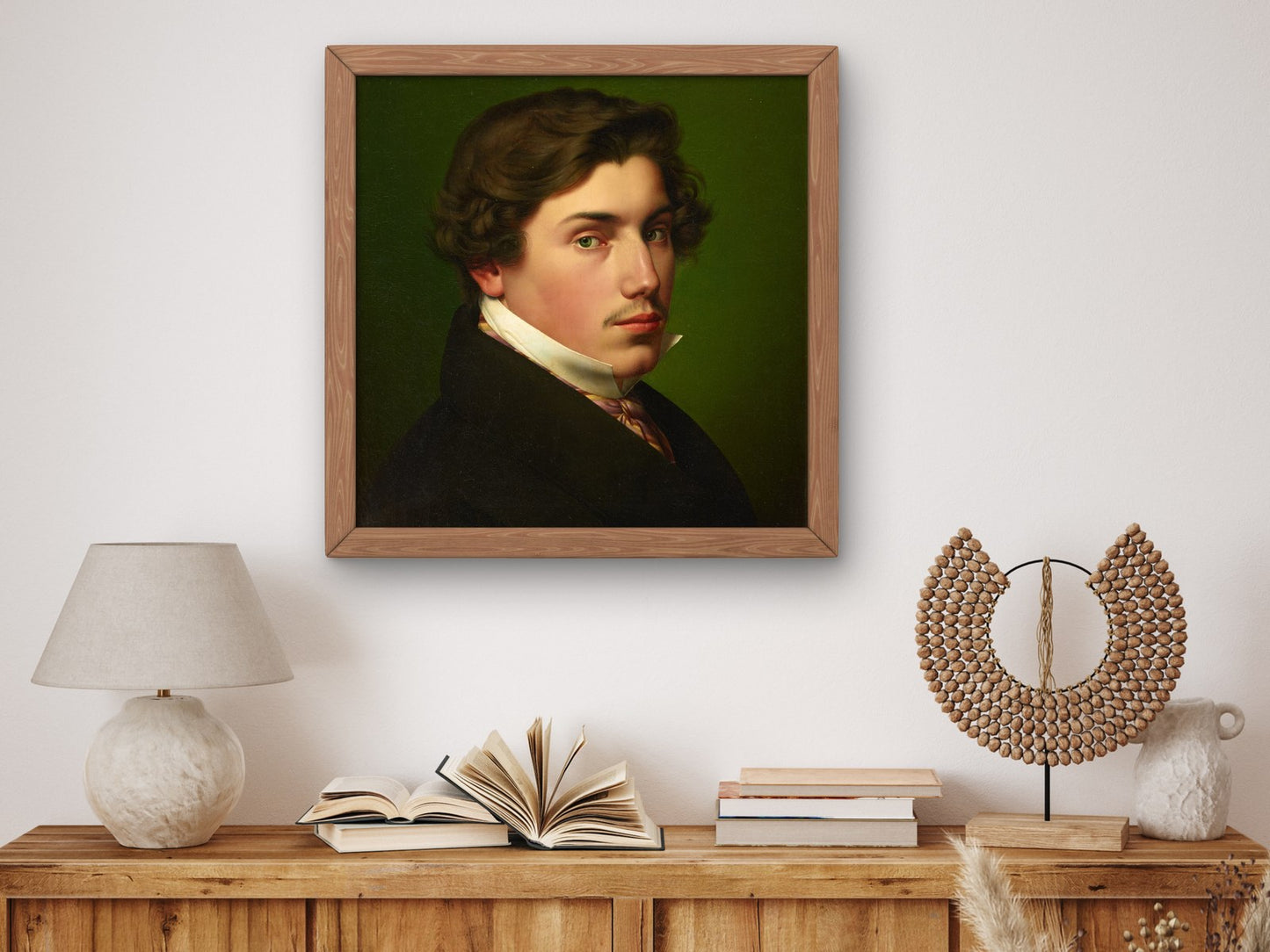Self Portrait by Eduard Daege 1826, Wall Art Print, Fine Art Reproduction, Museum Quality Decor, Poster