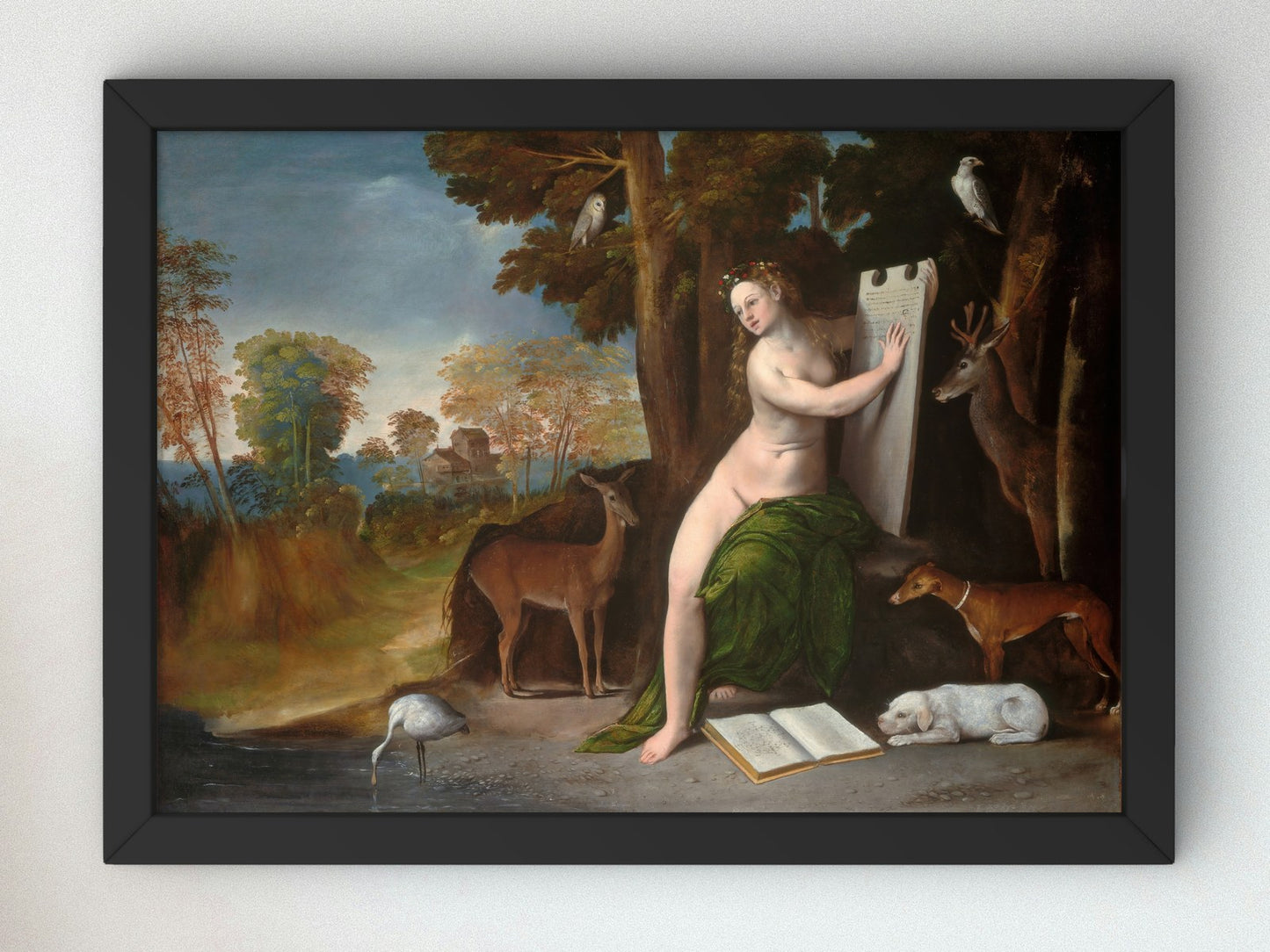 Circe and Her Lovers in a Landscape by Dosso Dossi 1525, Wall Art Print, Fine Art Reproduction, Museum Quality Decor, Poster