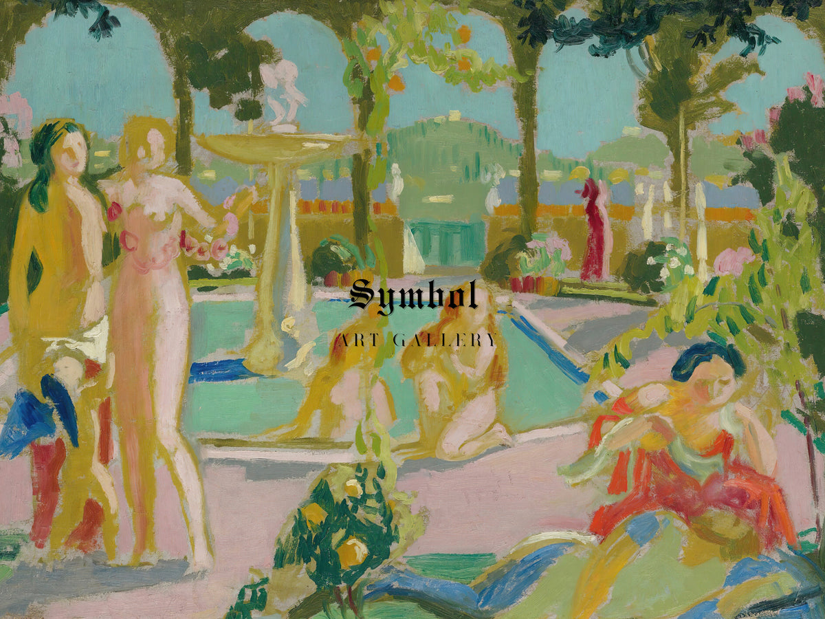 Les Jardins d'Armide by Maurice Denis 1908, Wall Art Print, Fine Art Reproduction, Museum Quality Decor, Poster