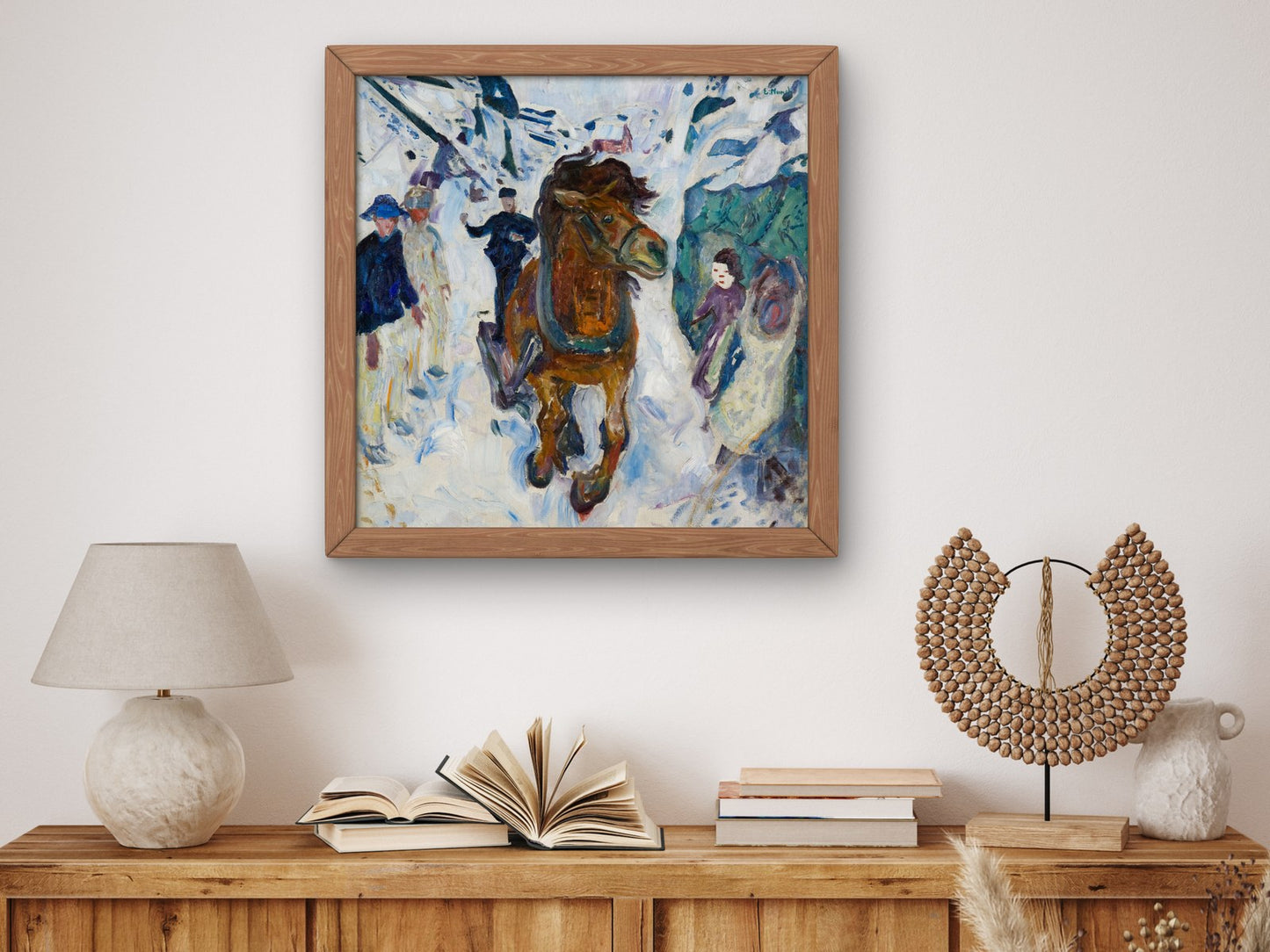 Galloping Horse by Edvard Munch 1910, Wall Art Print, Fine Art Reproduction, Museum Quality Decor, Poster
