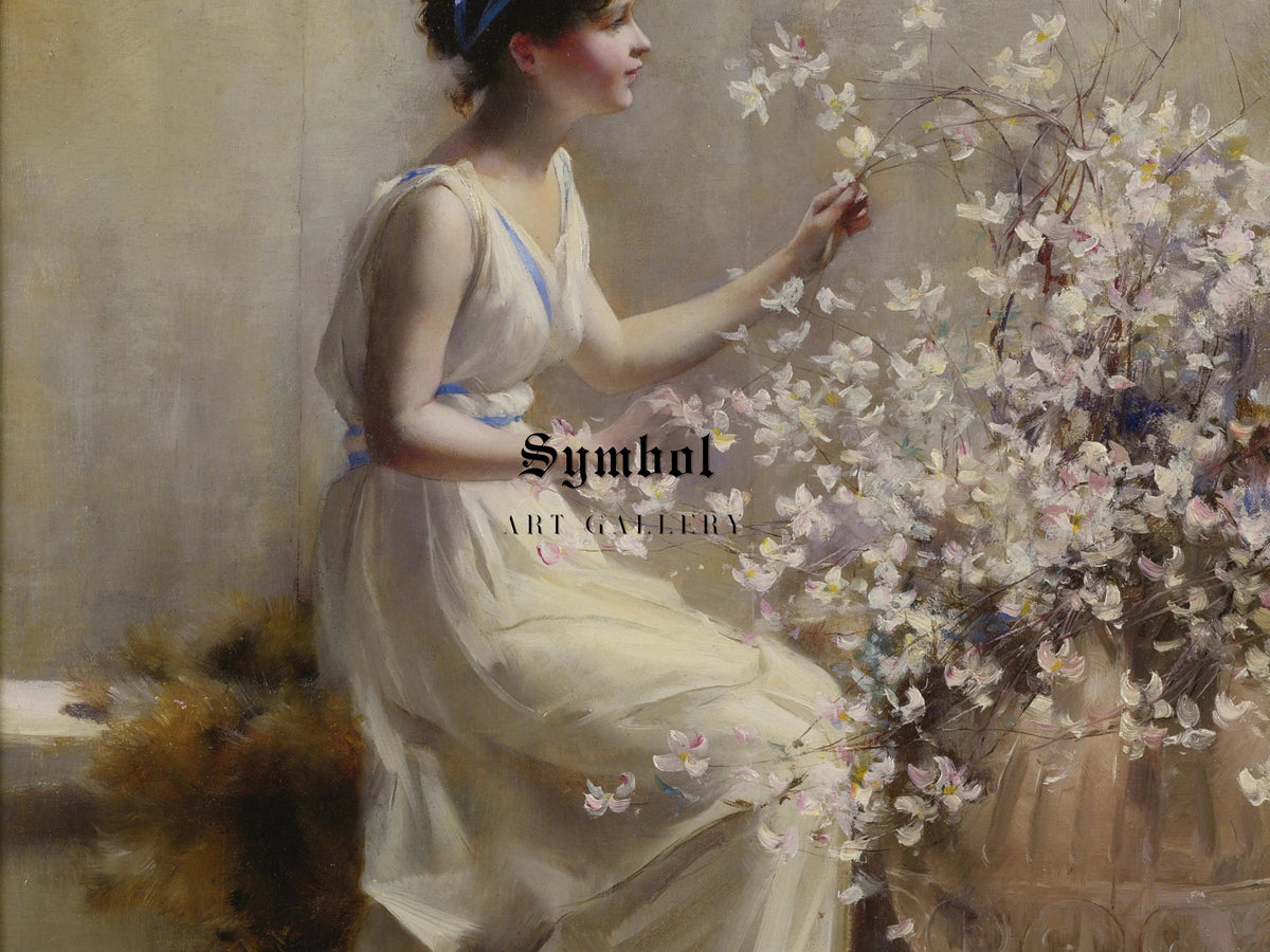 Classical Maiden by Francis Coates Jones, Wall Art Print, Fine Art Reproduction, Museum Quality Decor, Poster