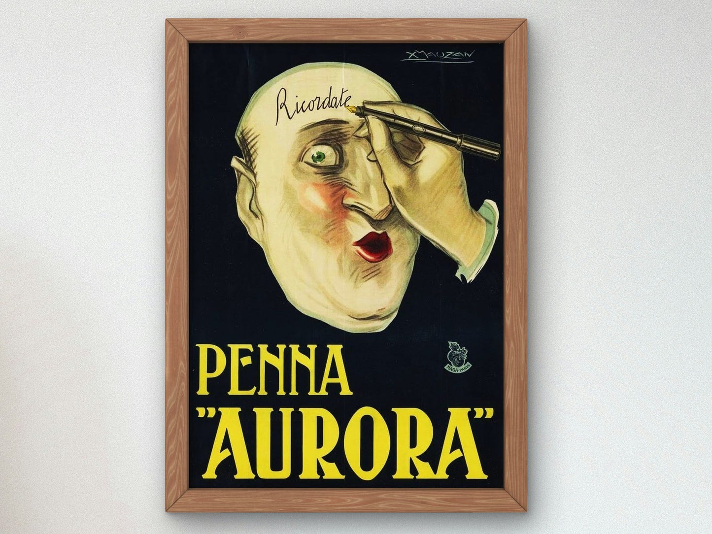 Aurora by Achille Mauzan 1922, Wall Art Print, Fine Art Reproduction, Museum Quality Decor, Poster