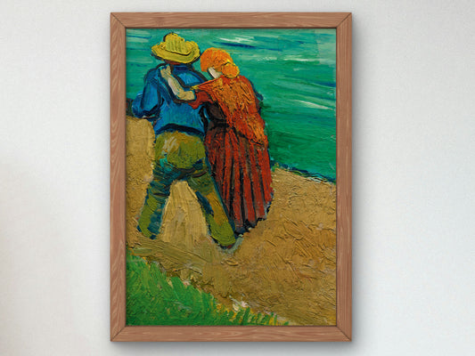 Eglogue en Provence Un Couple d'amoureux by Vincent van Gogh 1888, Wall Art Print, Fine Art Reproduction, Museum Quality Decor, Poster