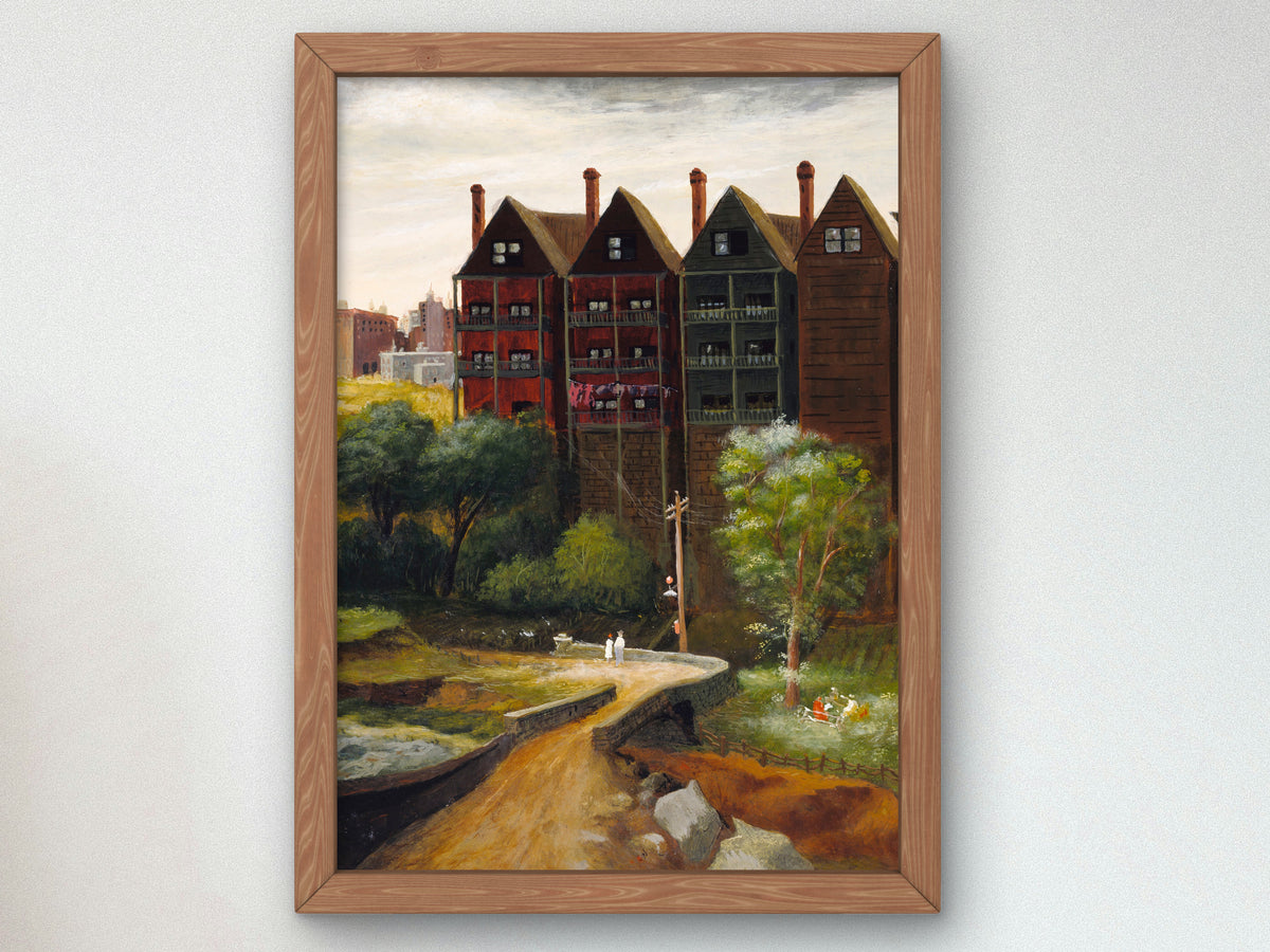 Bronx Landscape by Manuel Tolegian 1935, Wall Art Print, Fine Art Reproduction, Museum Quality Decor, Poster