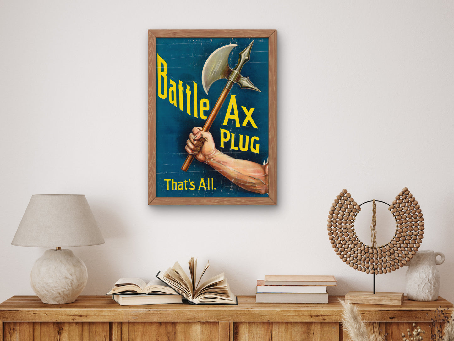Battle Ax Plug by Anonymous 1896, Wall Art Print, Fine Art Reproduction, Museum Quality Decor, Poster