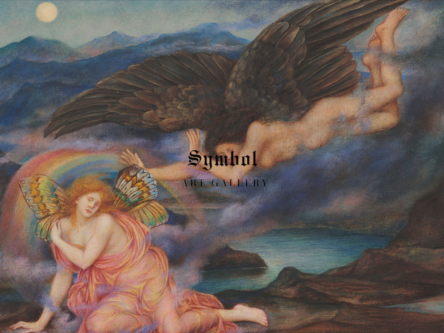 Death of a Butterfly by Evelyn De Morgan 1910, Wall Art Print, Fine Art Reproduction, Museum Quality Decor, Poster