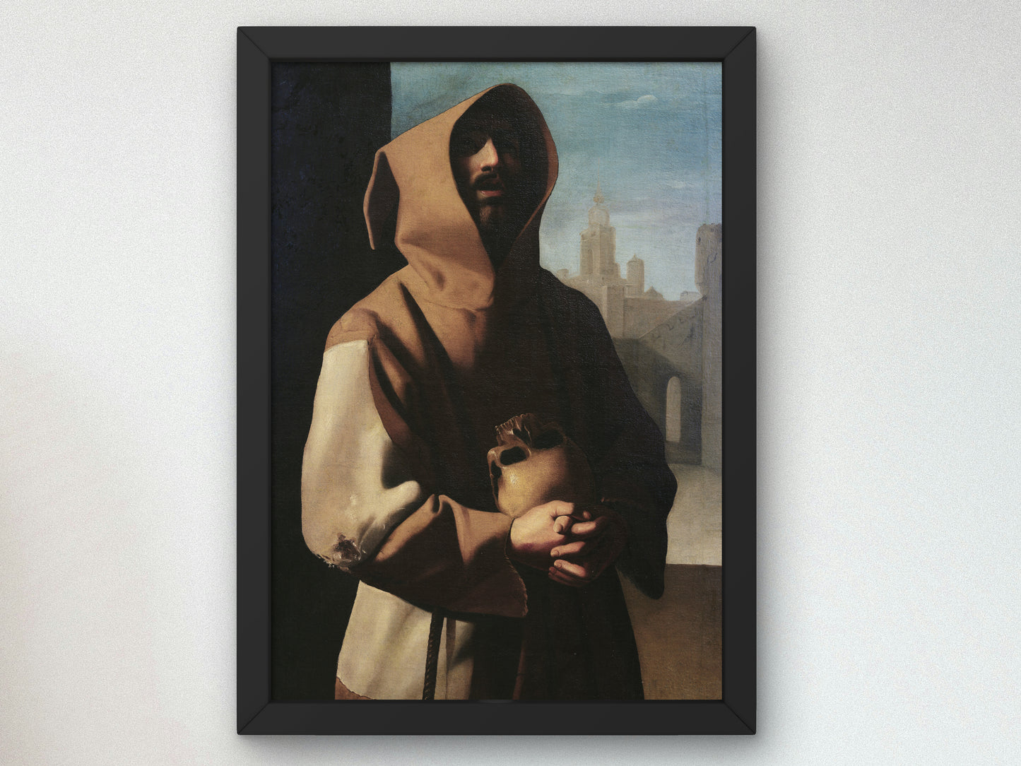 Saint Francis of Assisi in Ecstasy by Francisco de Zurbarán 1638, Wall Art Print, Fine Art Reproduction, Museum Quality Decor, Poster