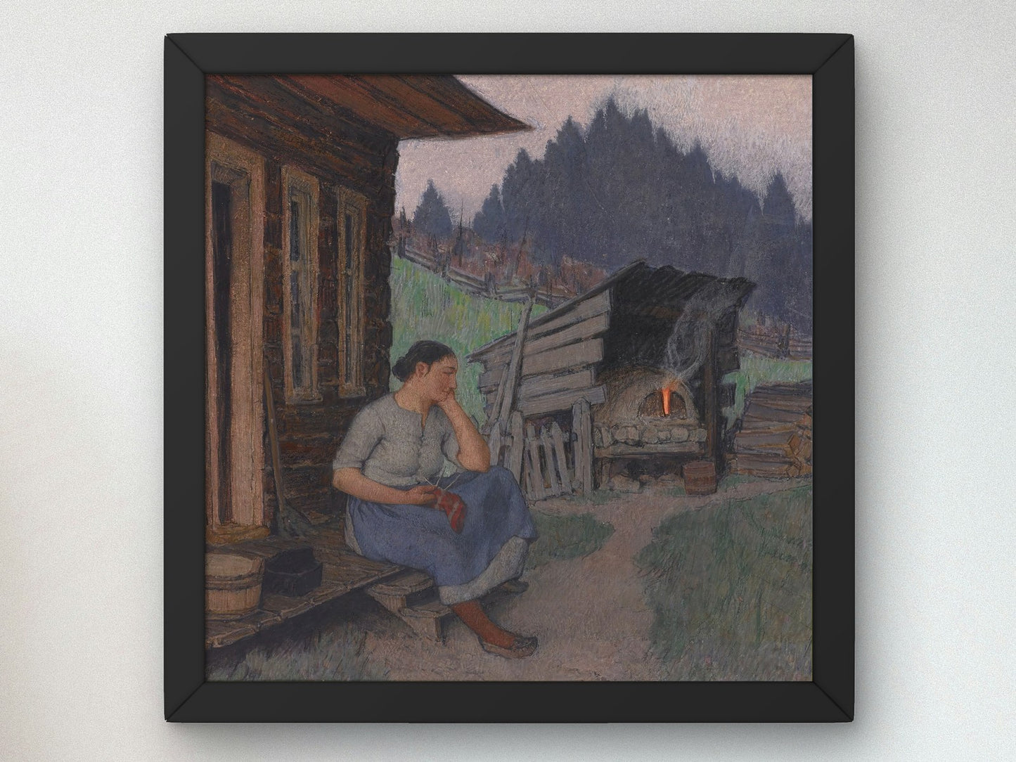 Maria Daydreams by Clarence Gagnon 1928, Wall Art Print, Fine Art Reproduction, Museum Quality Decor, Poster