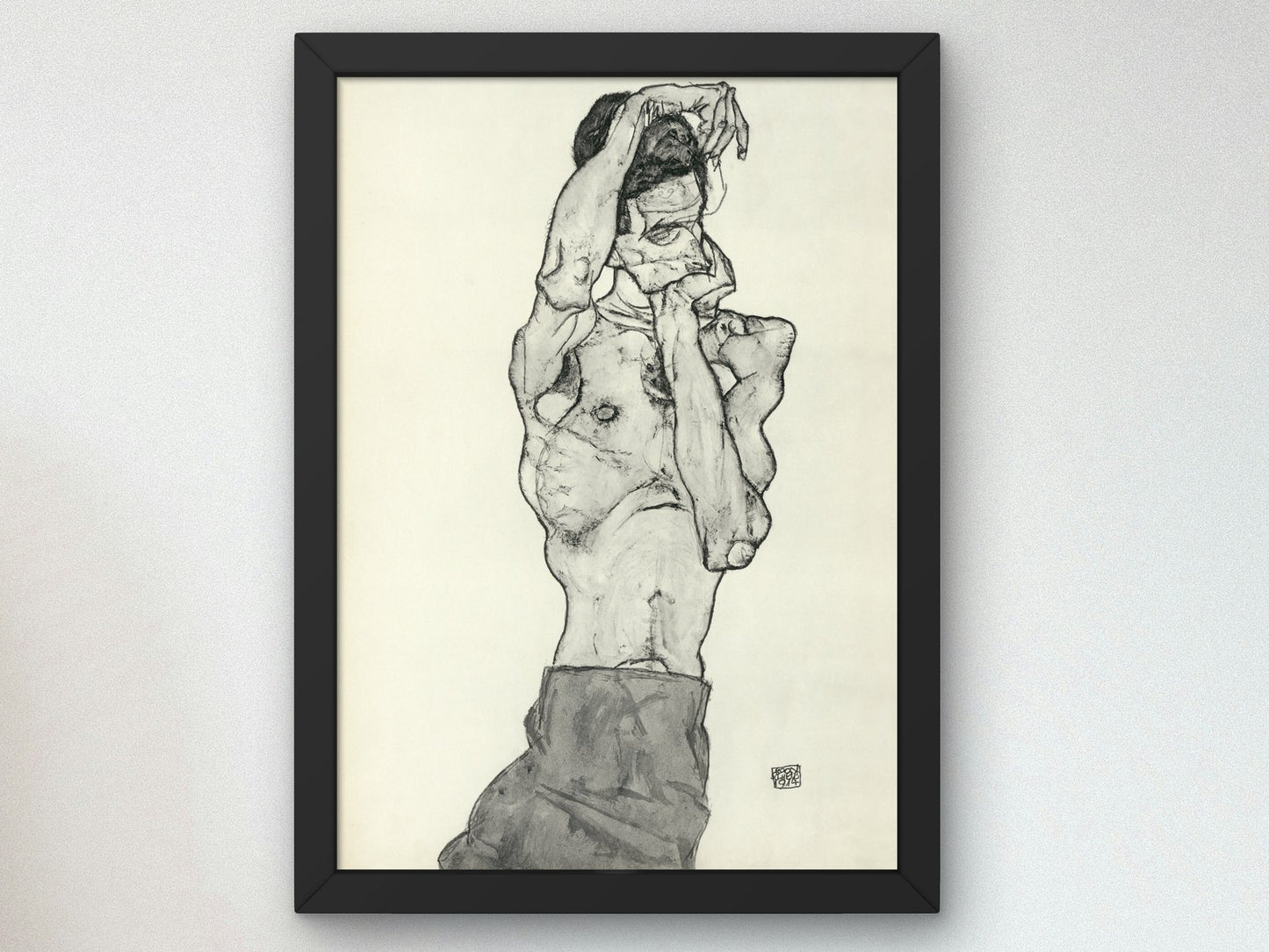 Zeichnungen II by Egon Schiele 1914, Wall Art Print, Fine Art Reproduction, Museum Quality Decor, Poster