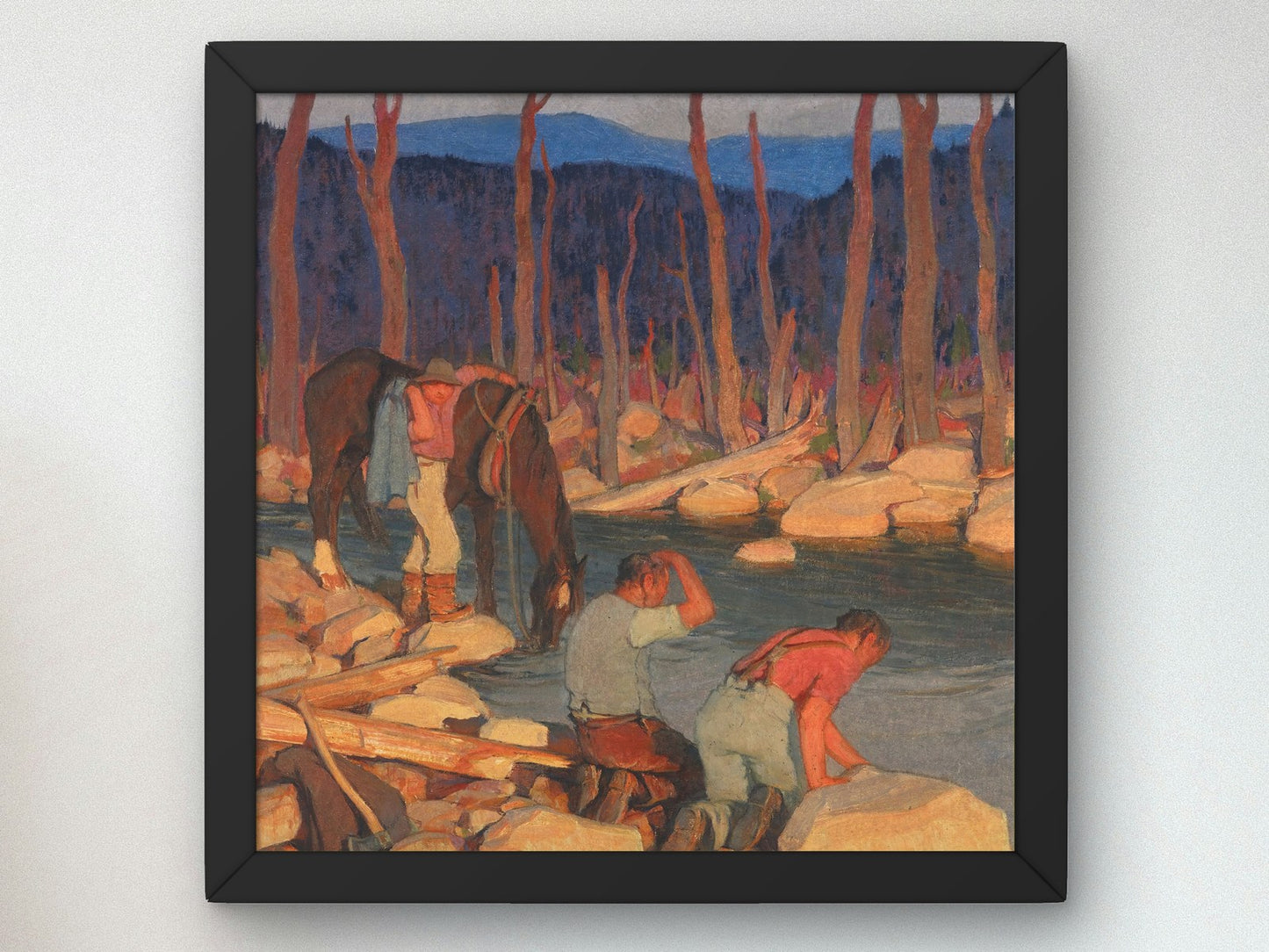 Day's End by Clarence Gagnon 1928, Wall Art Print, Fine Art Reproduction, Museum Quality Decor, Poster