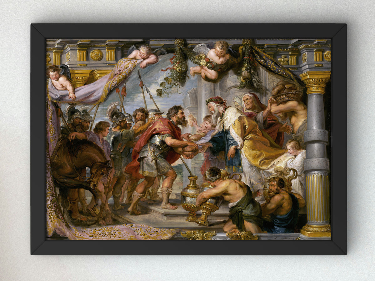 The Meeting of Abraham and Melchizedek by Peter Paul Rubens 1626, Wall Art Print, Fine Art Reproduction, Museum Quality Decor, Poster