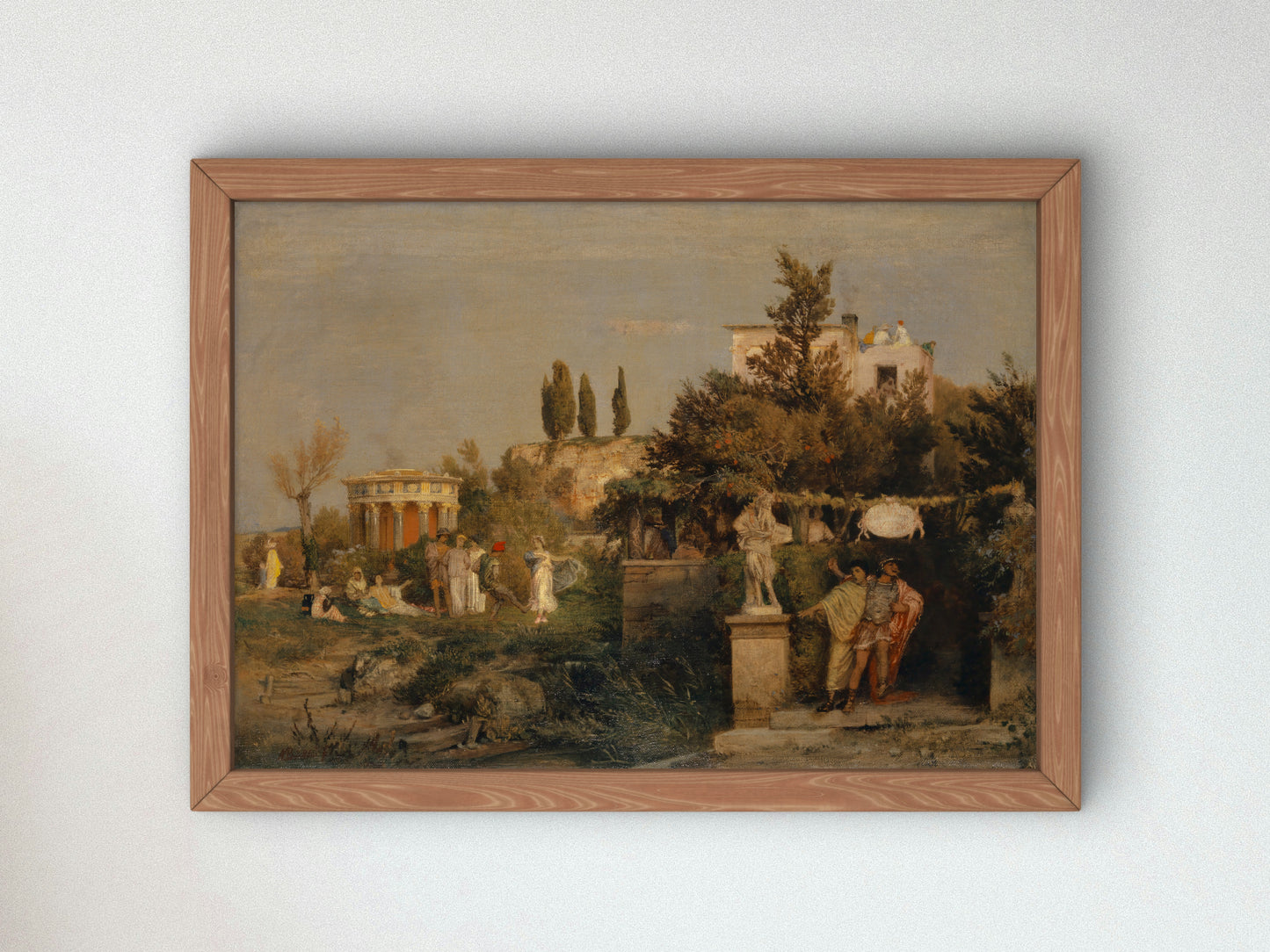 Ancient Roman Tavern by Arnold Böcklin 1866, Wall Art Print, Fine Art Reproduction, Museum Quality Decor, Poster