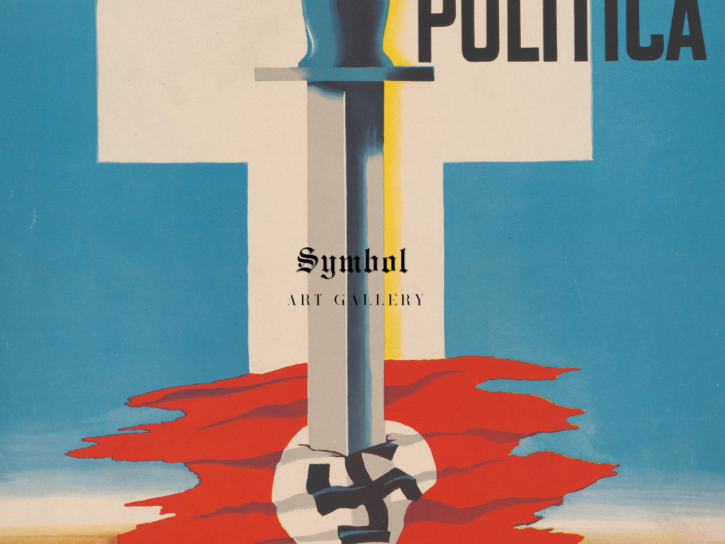 Political Freedom, to Each People the Freedom to Choose Their Own Destiny by Edward McKnight Kauffer, Wall Art Print, Fine Art Reproduction