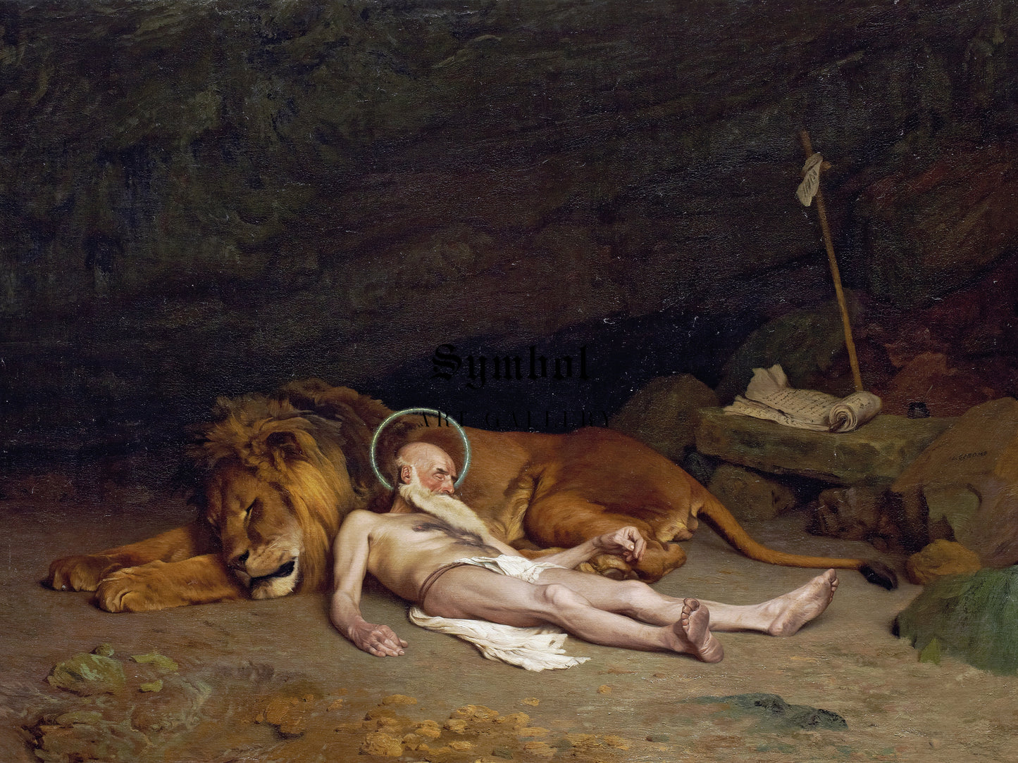 Saint Jerome by Jean Léon Gérôme 1874, Wall Art Print, Fine Art Reproduction, Museum Quality Decor, Poster