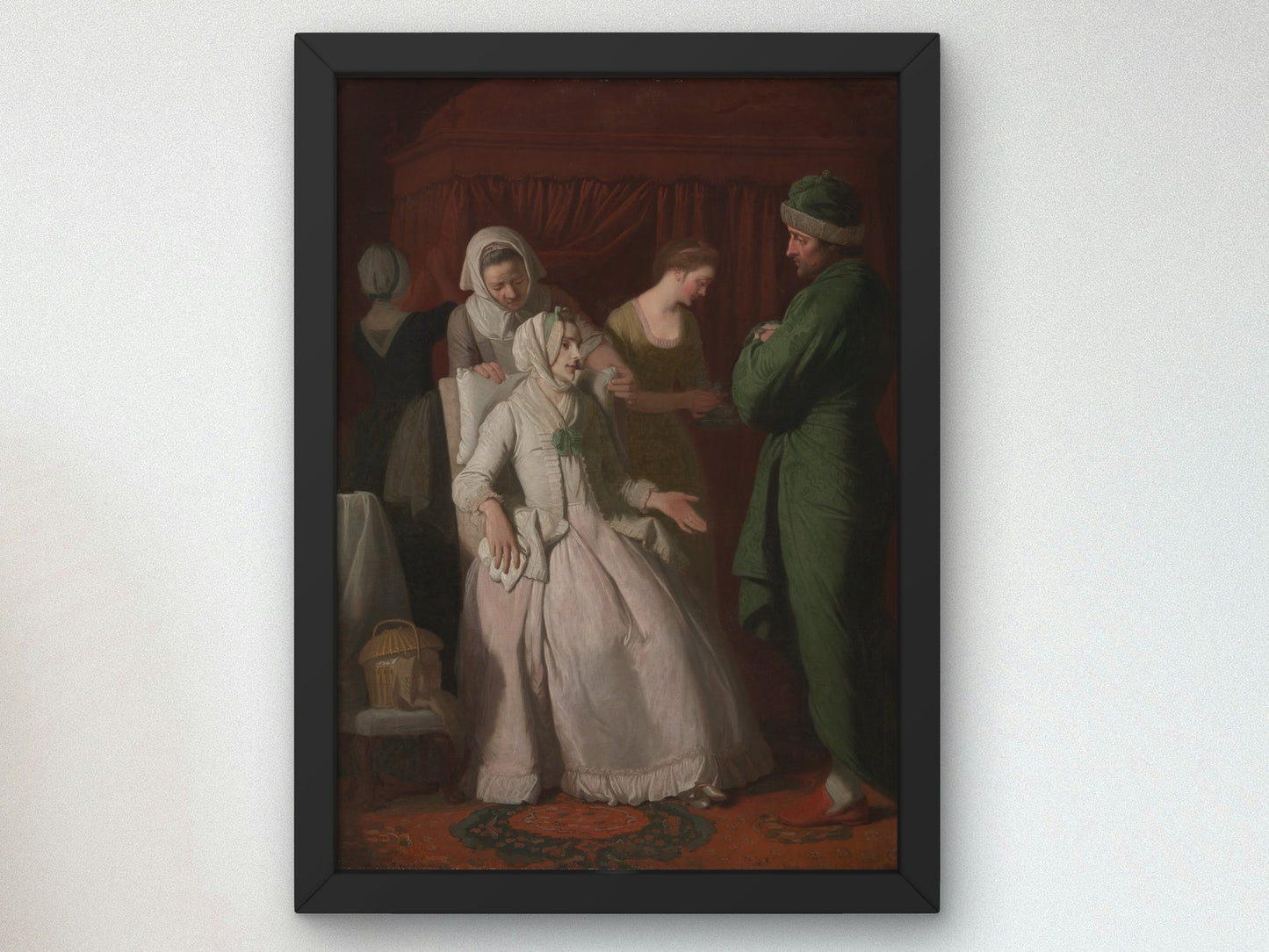 The Virtuous Comforted by Sympathy by Edward Penny 1774, Wall Art Print, Fine Art Reproduction, Museum Quality Decor, Poster