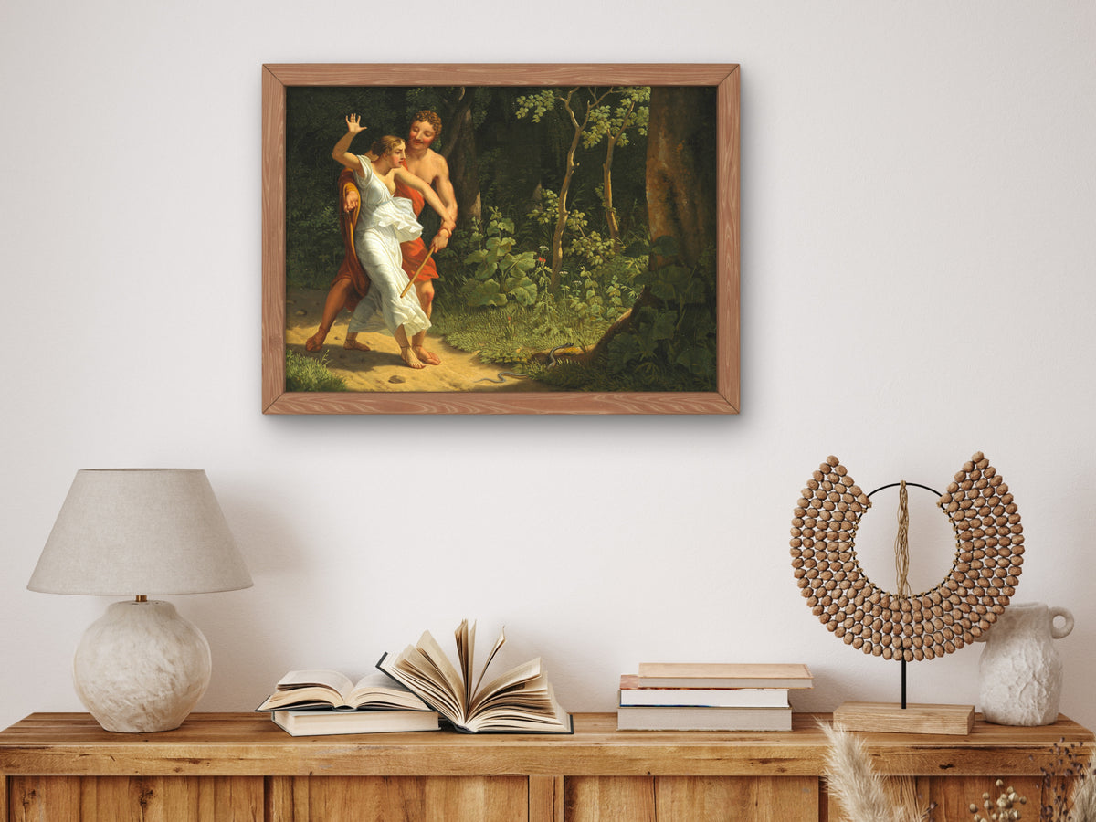 A Seduction Scene in a Forest by Christoffer Wilhelm Eckersberg 1811, Wall Art Print, Fine Art Reproduction, Museum Quality Decor, Poster