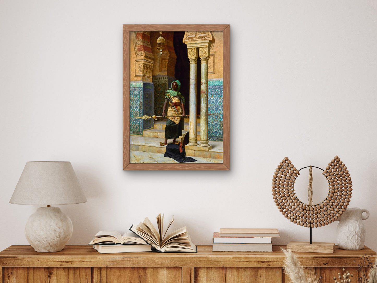 The Nubian Guard by Ludwig Deutsch 1902, Wall Art Print, Fine Art Reproduction, Museum Quality Decor, Poster