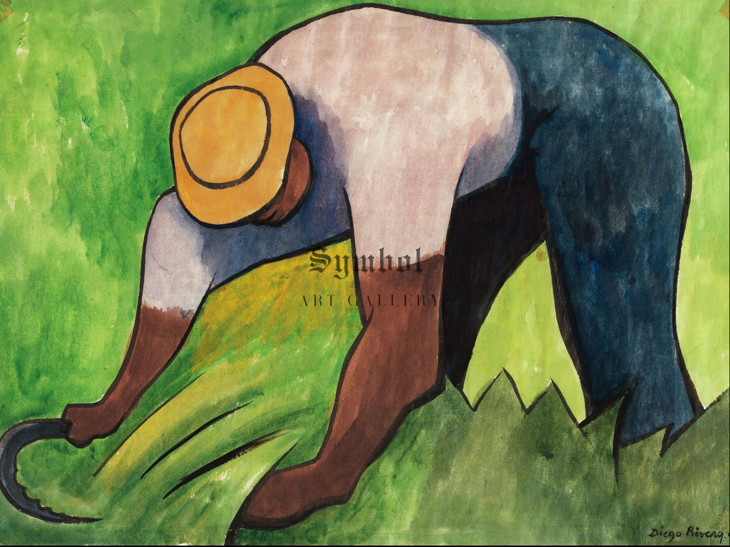 Segador by Diego Rivera 1944, Wall Art Print, Fine Art Reproduction, Museum Quality Decor, Poster