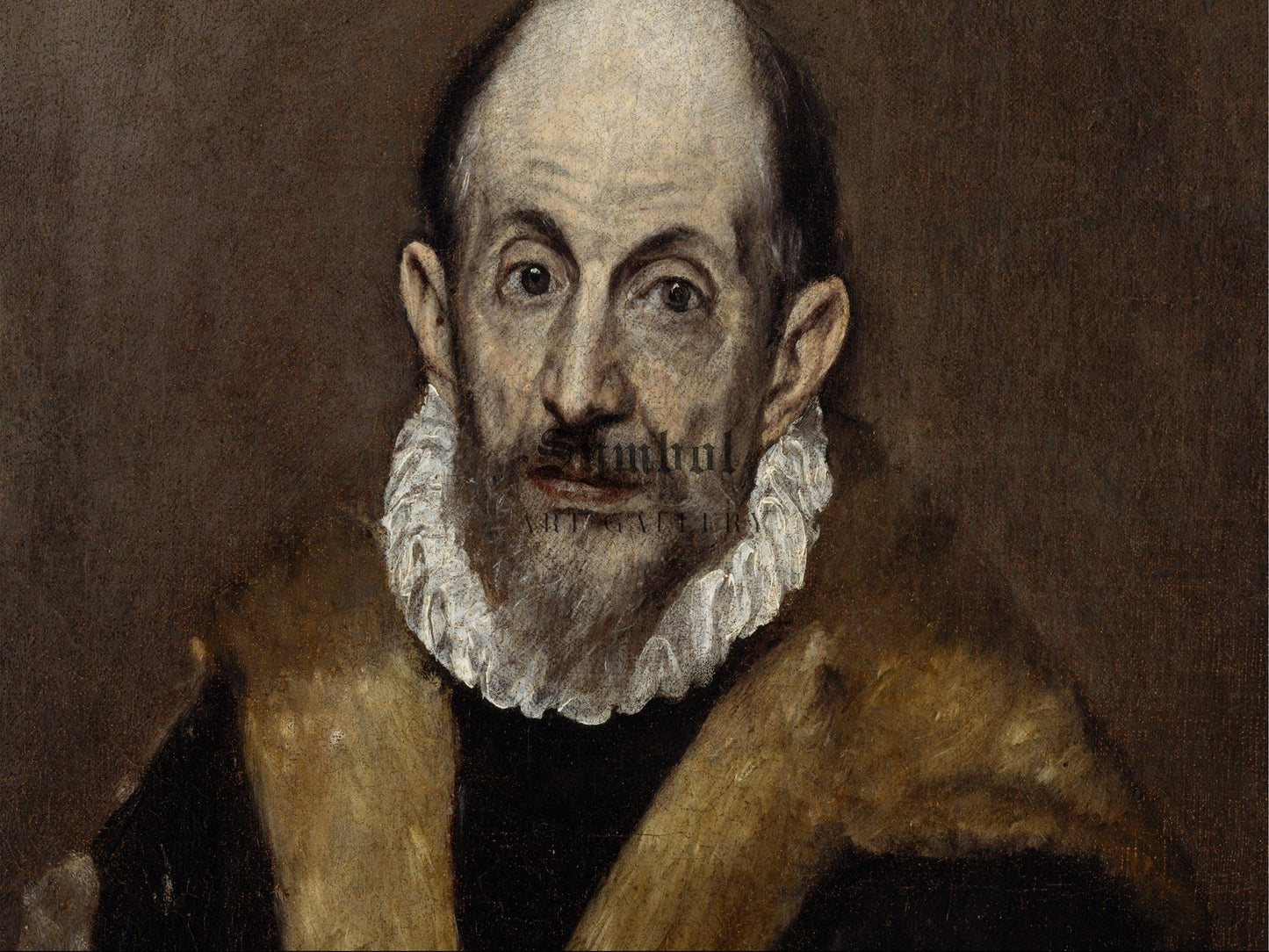 Portrait of an Old Man by El Greco 1595, Wall Art Print, Fine Art Reproduction, Museum Quality Decor, Poster