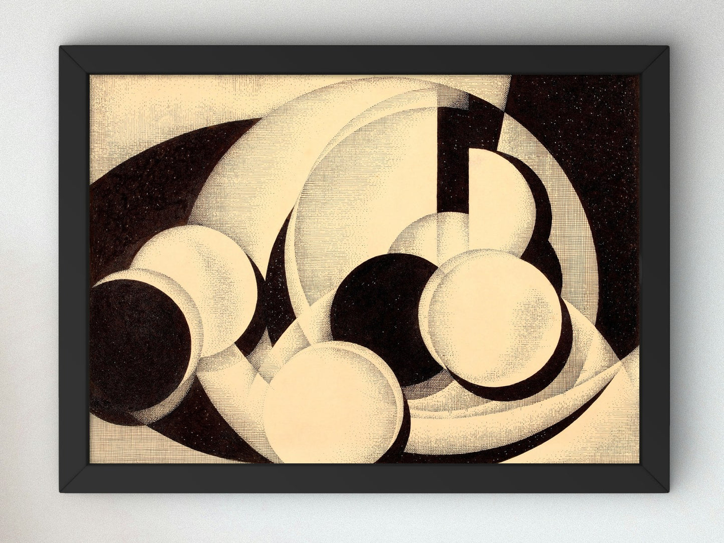 Abstract Still Life by Bertram Richard Brooker 1928, Wall Art Print, Fine Art Reproduction, Museum Quality Decor, Poster