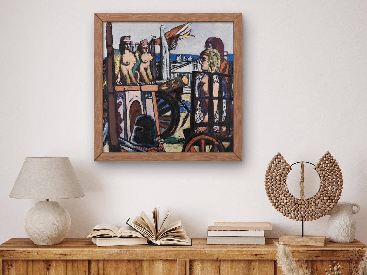 The Removal of the Sphinxes by Max Beckmann 1945, Wall Art Print, Fine Art Reproduction, Museum Quality Decor, Poster