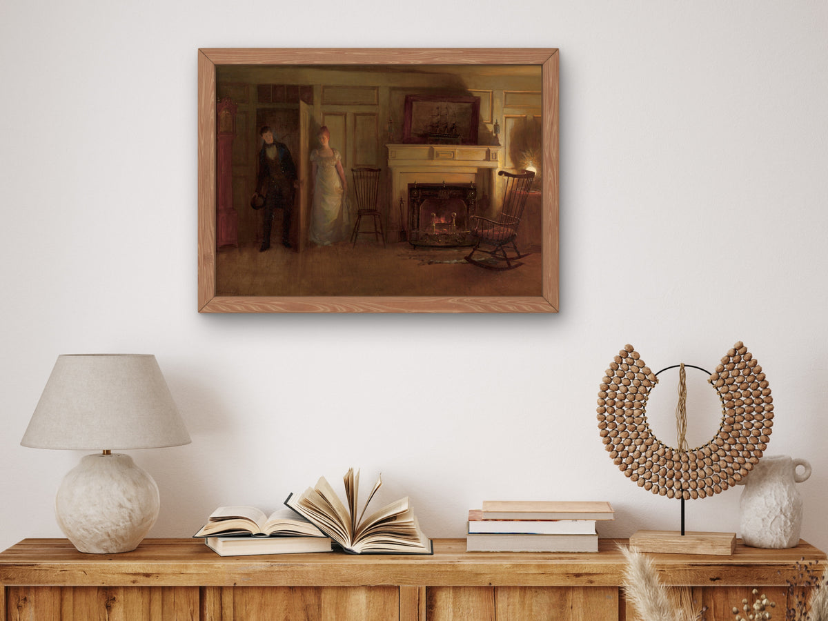 Love's Ambush by William Henry Lippincott 1890, Wall Art Print, Fine Art Reproduction, Museum Quality Decor, Poster