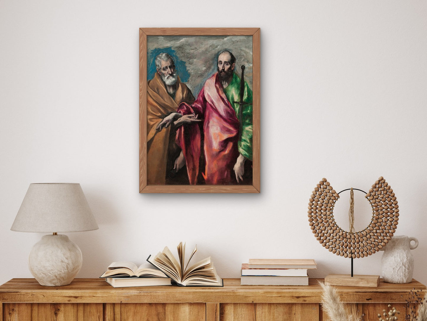 Saint Peter and Saint Paul by El Greco 1590, Wall Art Print, Fine Art Reproduction, Museum Quality Decor, Poster