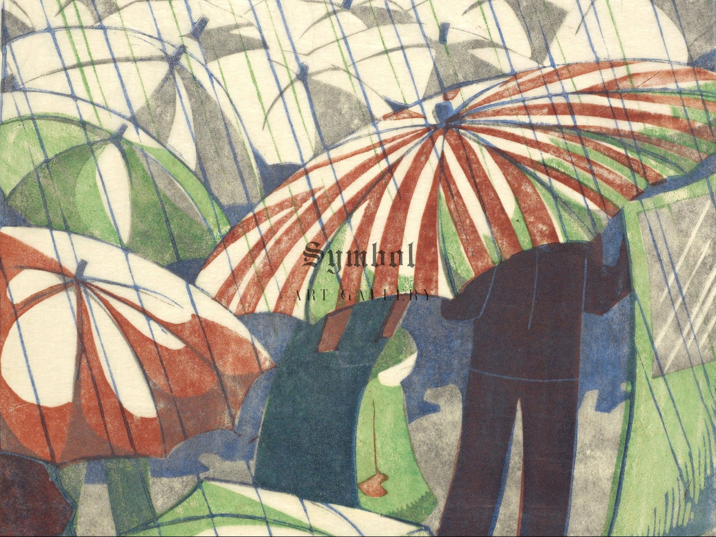 Wet Afternoon by Ethel Spowers 1930, Wall Art Print, Fine Art Reproduction, Museum Quality Decor, Poster