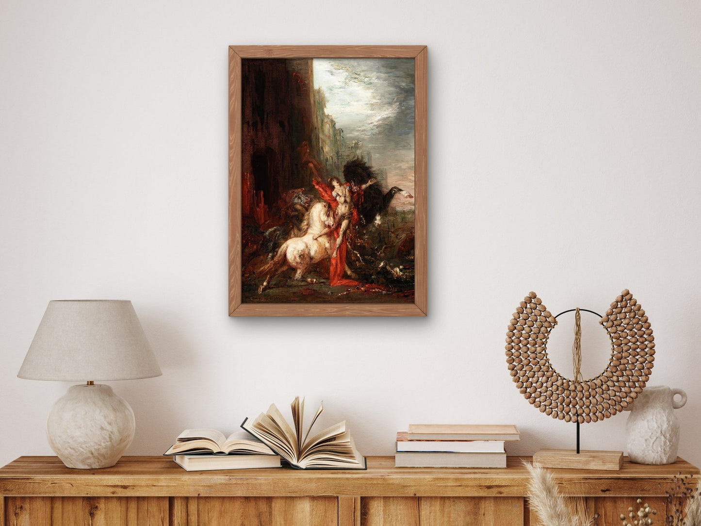 Diomedes Devoured by His Horses by Gustave Moreau 1867, Wall Art Print, Fine Art Reproduction, Museum Quality Decor, Poster