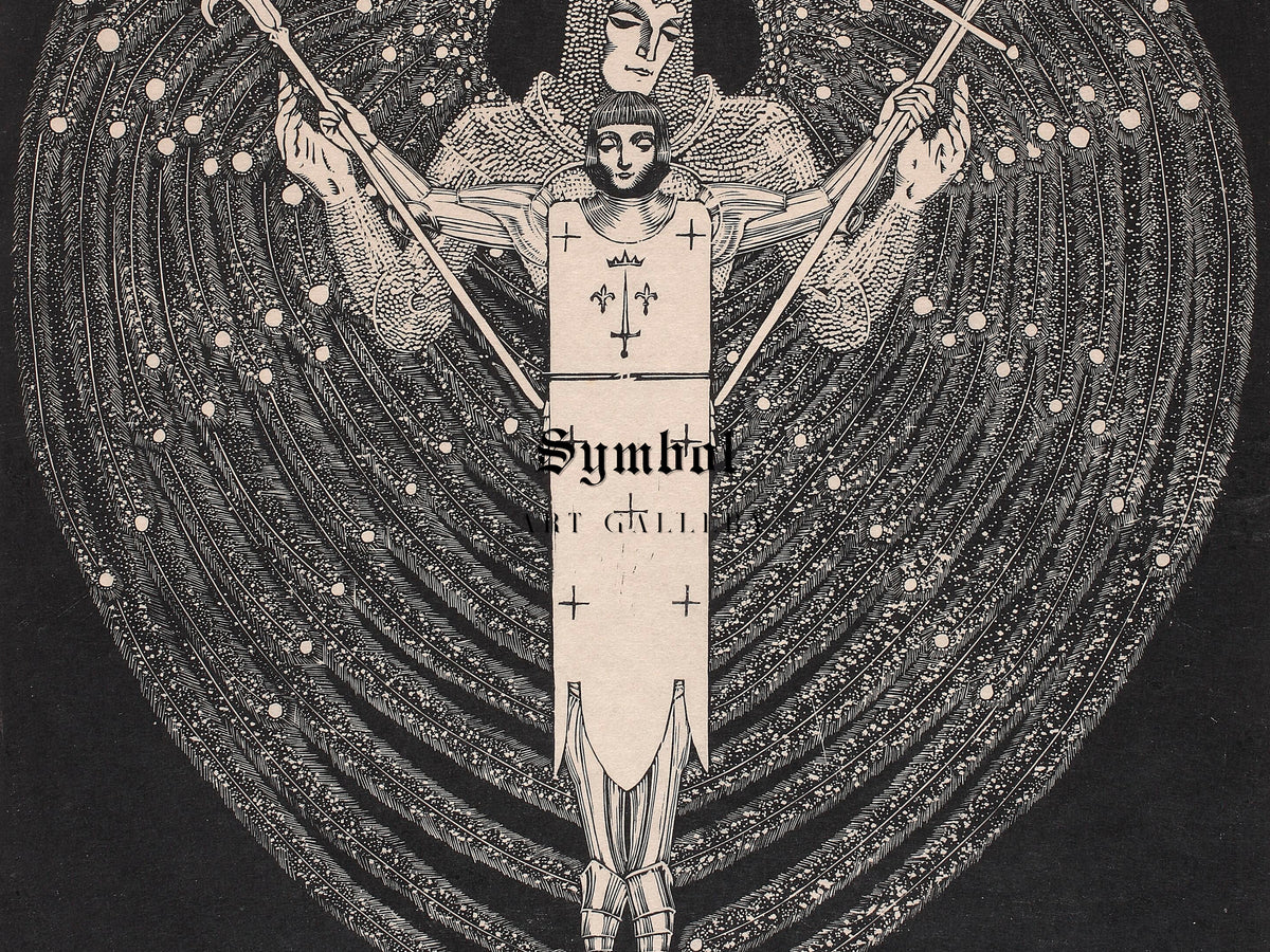 Joan of Arc by Wiktoria Gorynska 1929, Wall Art Print, Fine Art Reproduction, Museum Quality Decor, Poster