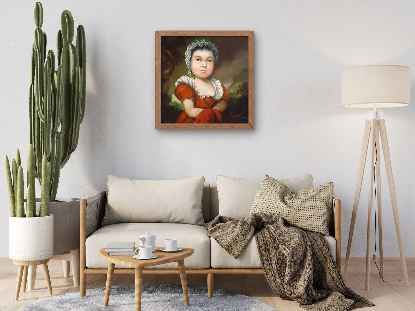 Portrait of a Child by Edward Hicks 1840, Wall Art Print, Fine Art Reproduction, Museum Quality Decor, Poster