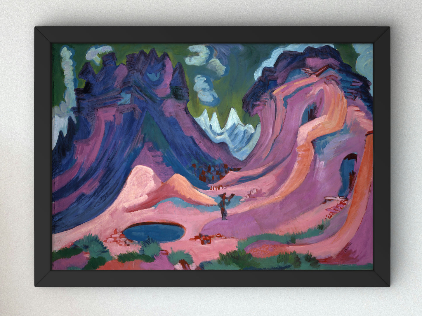 Amselfluh by Ernst Ludwig Kirchner 1922, Wall Art Print, Fine Art Reproduction, Museum Quality Decor, Poster