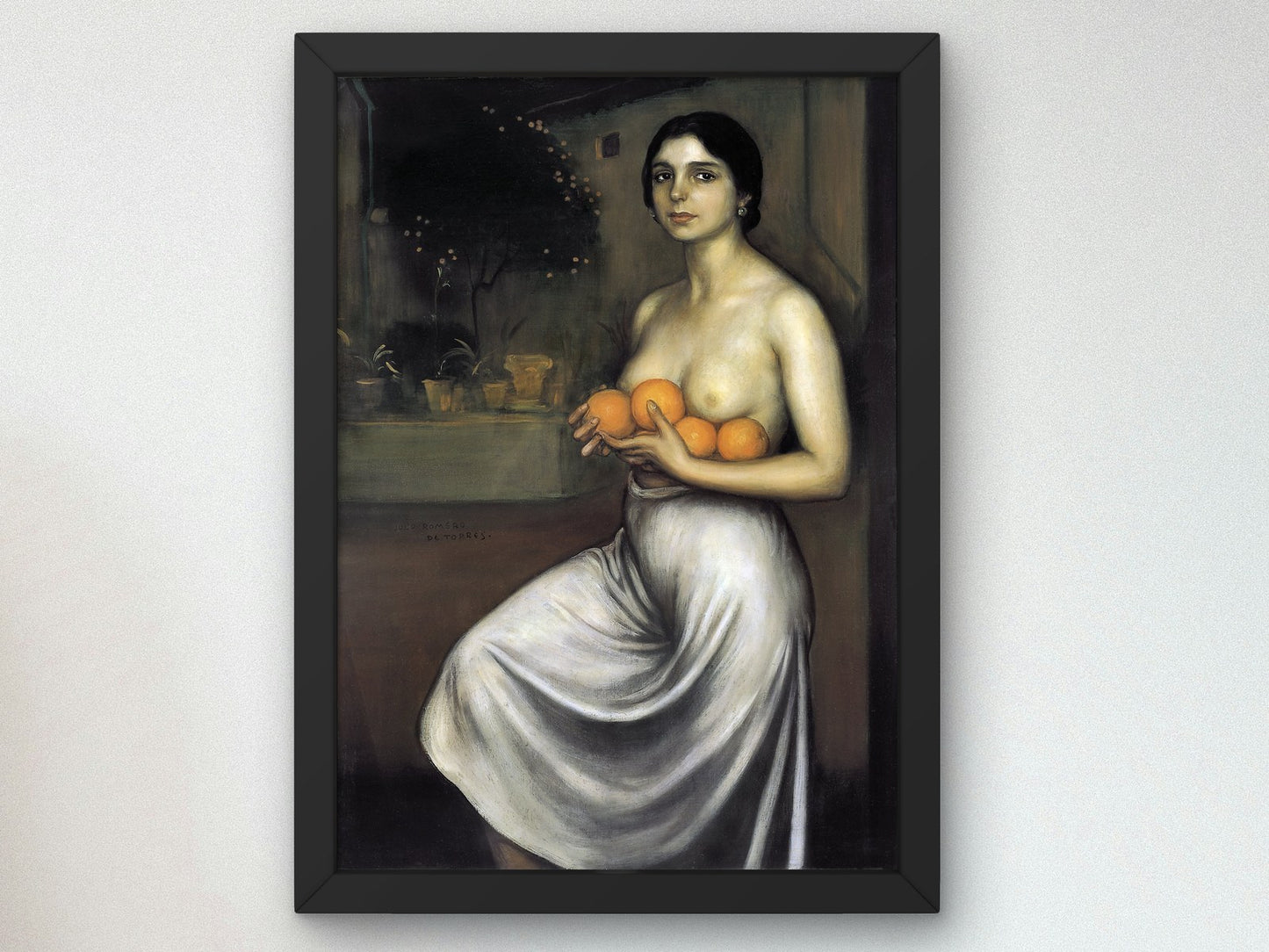 Oranges and Lemons by Julio Romero de Torres 1925, Wall Art Print, Fine Art Reproduction, Museum Quality Decor, Poster