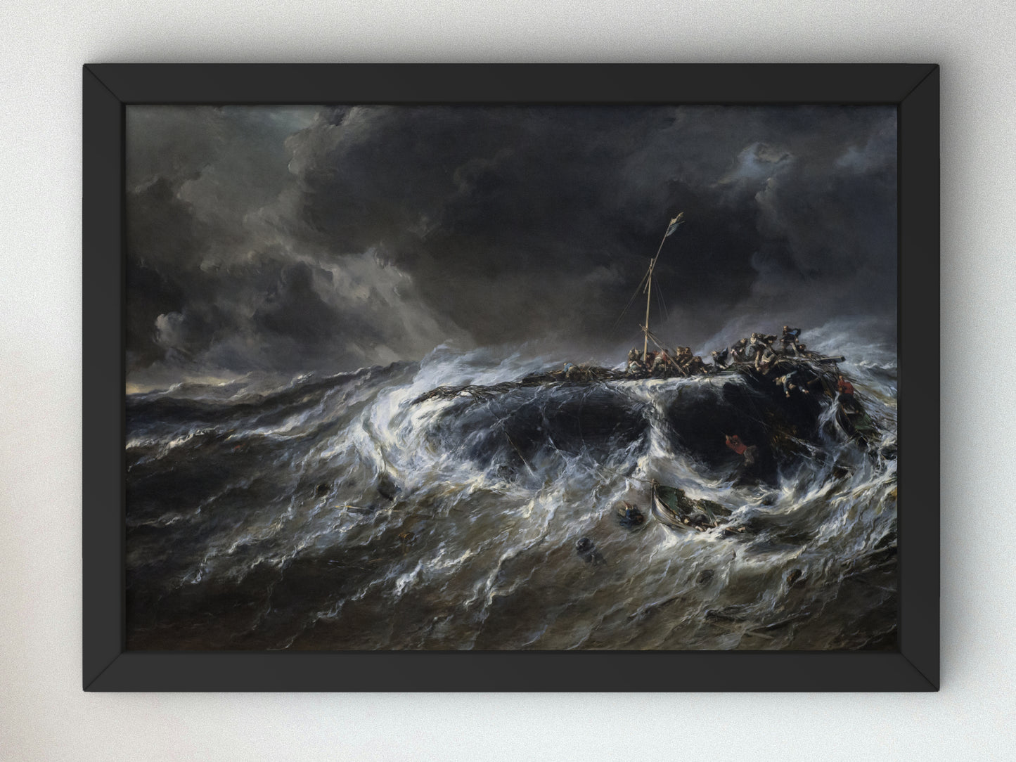 Wreck of the Three Masted Emily by Eugène Isabey 1865, Wall Art Print, Fine Art Reproduction, Museum Quality Decor, Poster