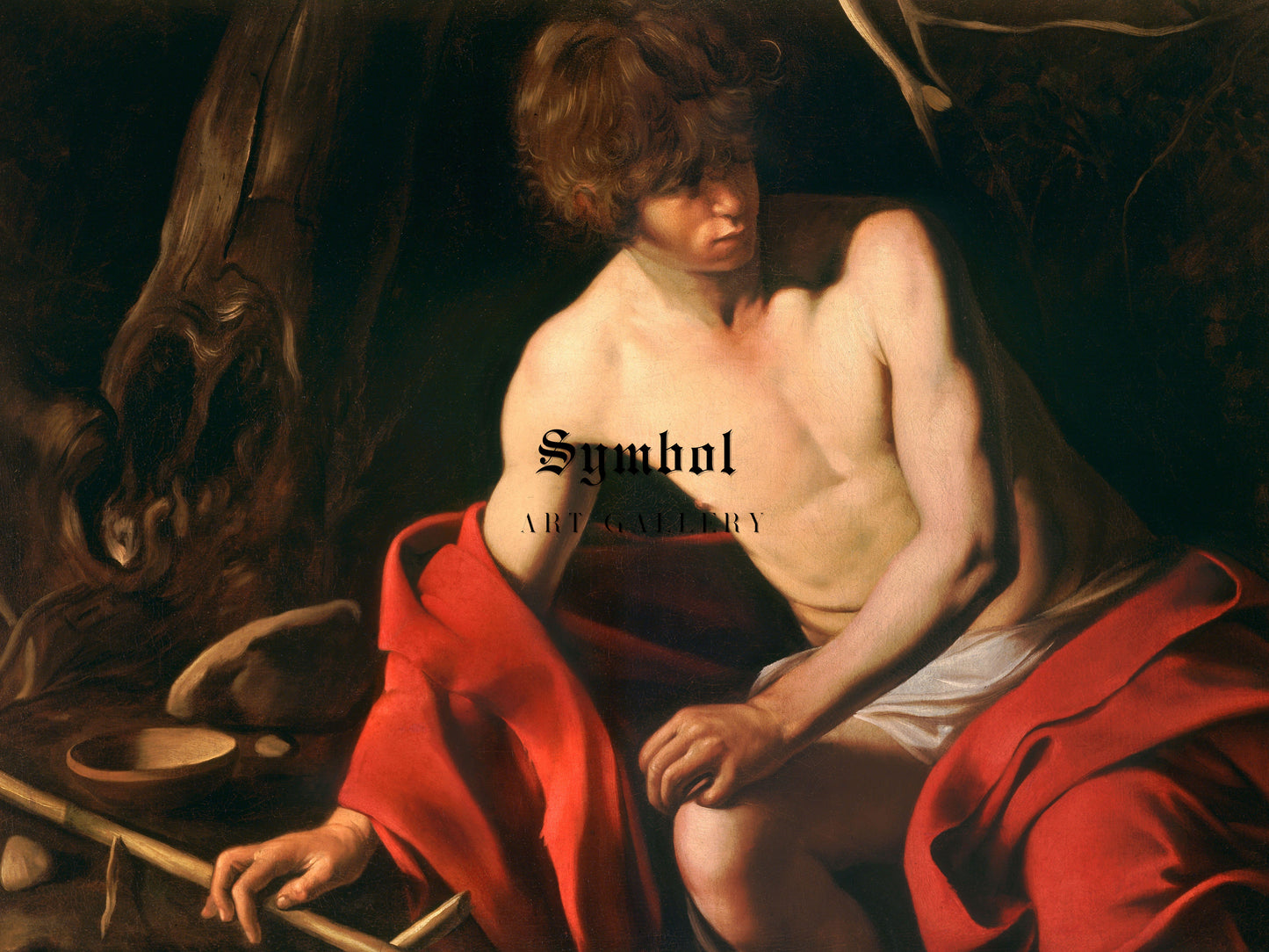Saint John the Baptist by Caravaggio 1603, Wall Art Print, Fine Art Reproduction, Museum Quality Decor, Poster