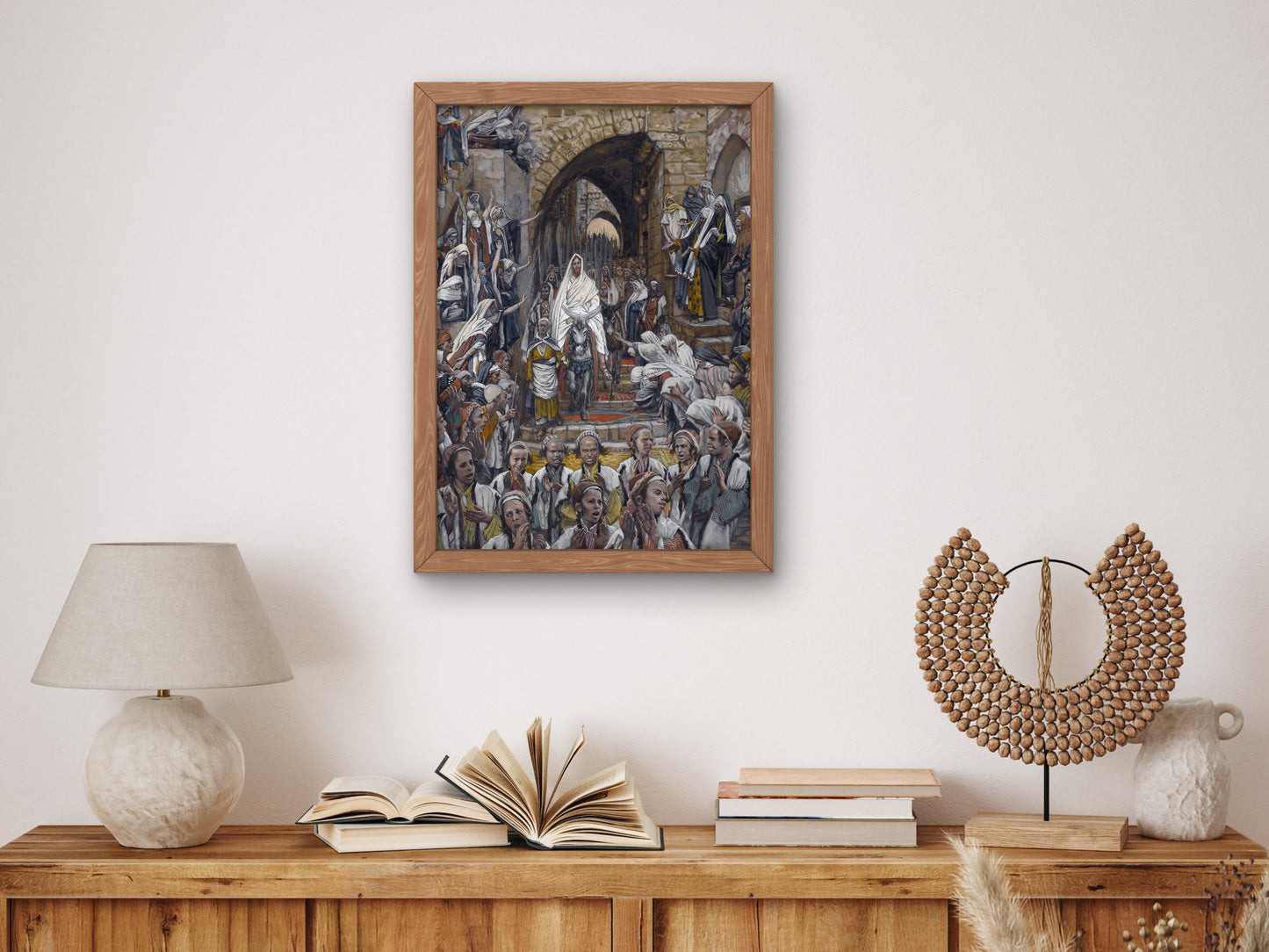 The Procession in the Streets of Jerusalem by James Tissot 1886, Wall Art Print, Fine Art Reproduction, Museum Quality Decor, Poster