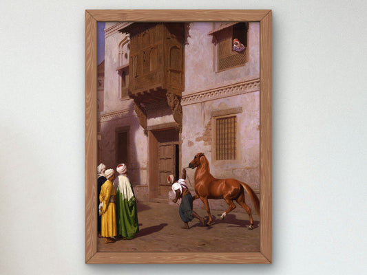 The Horse Market by Jean Léon Gérôme 1867, Wall Art Print, Fine Art Reproduction, Museum Quality Decor, Poster