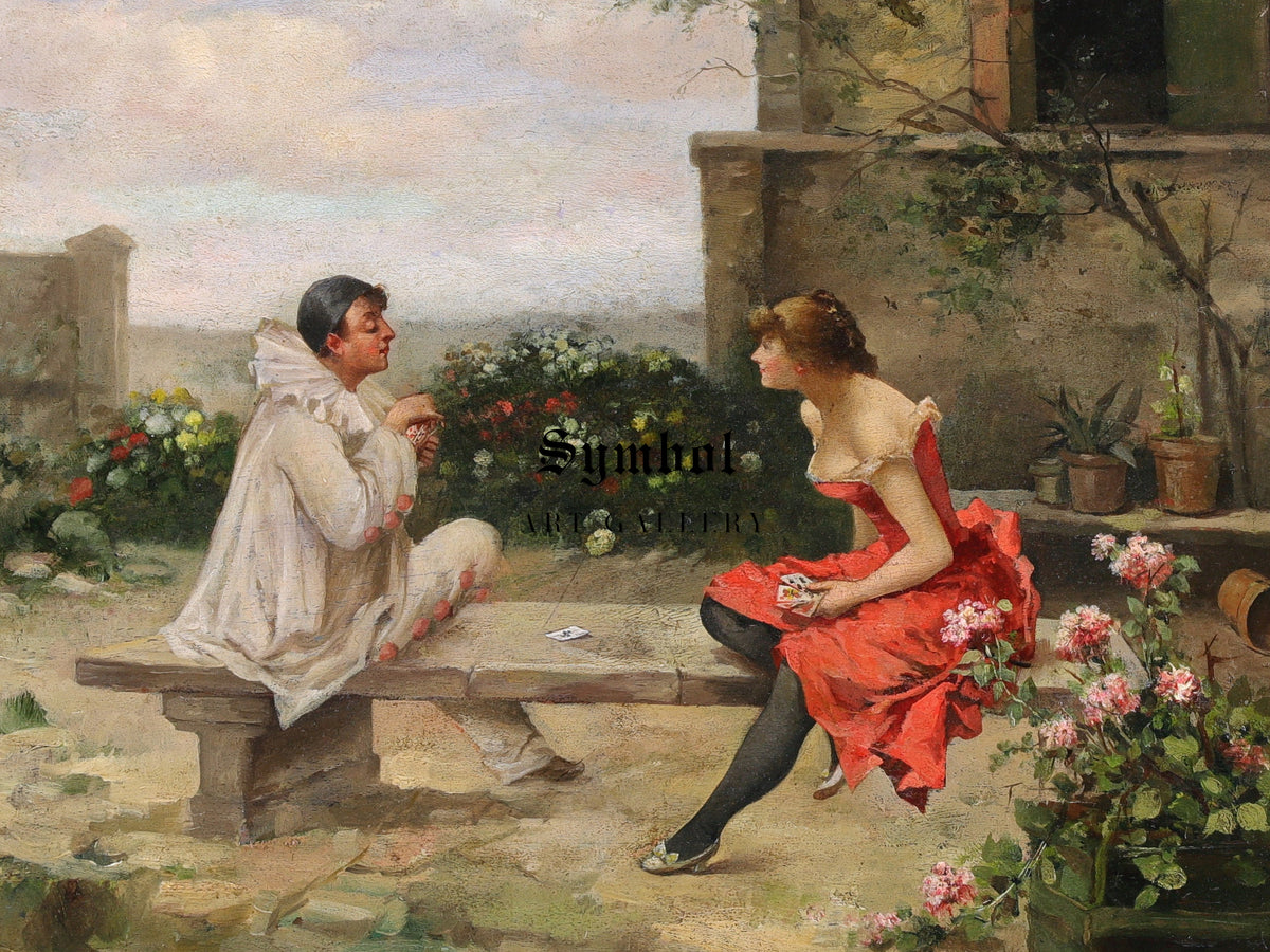 The Card Game by Enrique Miralles Darmanin, Wall Art Print, Fine Art Reproduction, Museum Quality Decor, Poster