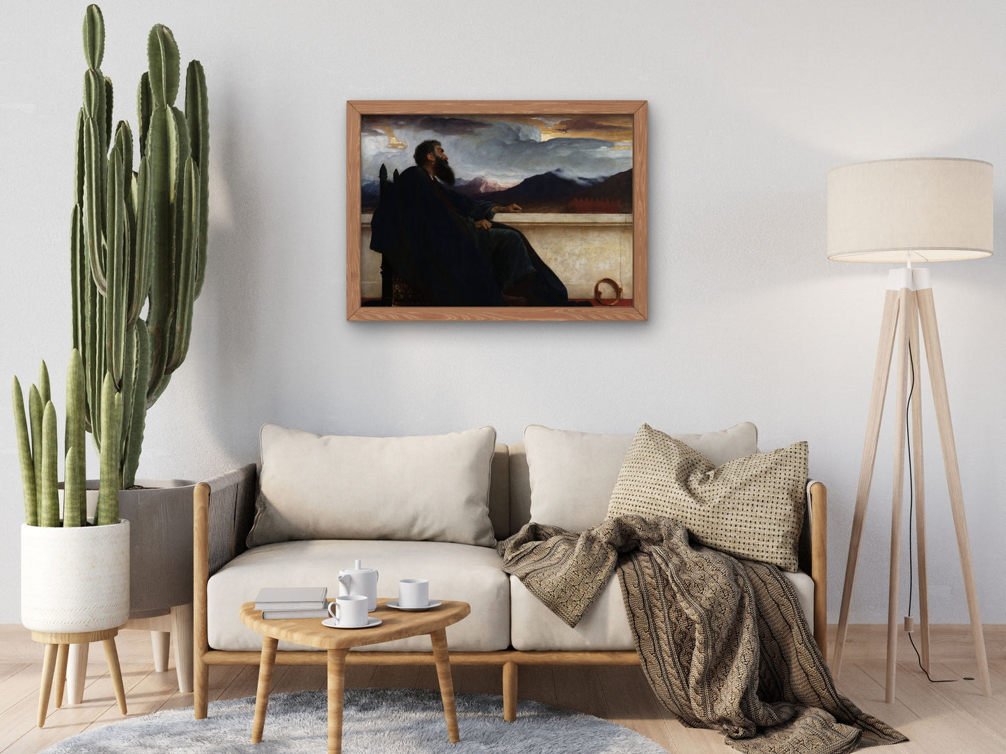 Oh That I Had Wings Like a Dove by Frederic Leighton 1865, Wall Art Print, Fine Art Reproduction, Museum Quality Decor, Poster